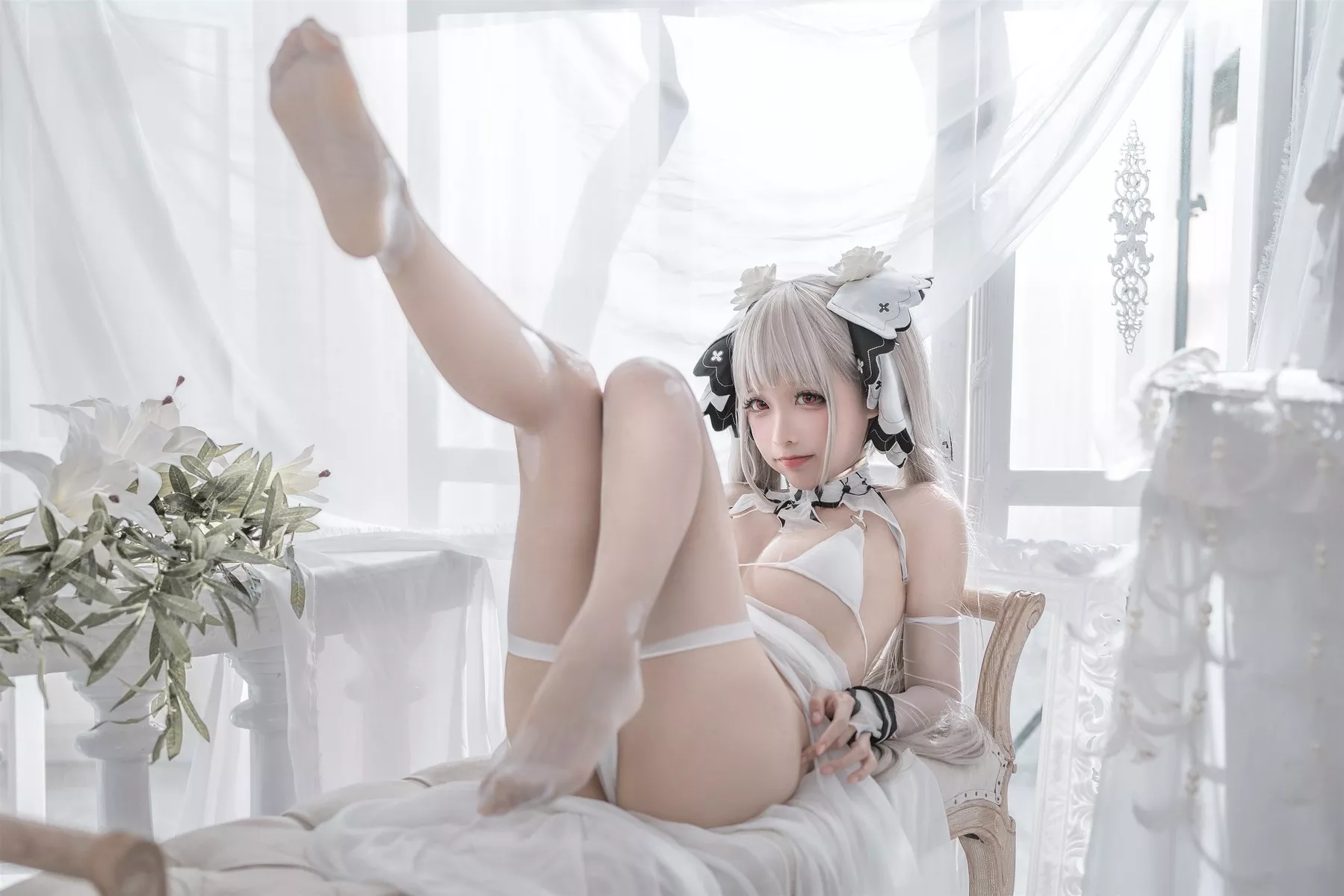 Cosplay 性感 女神 蠢沫沫 可畏婚纱 私拍