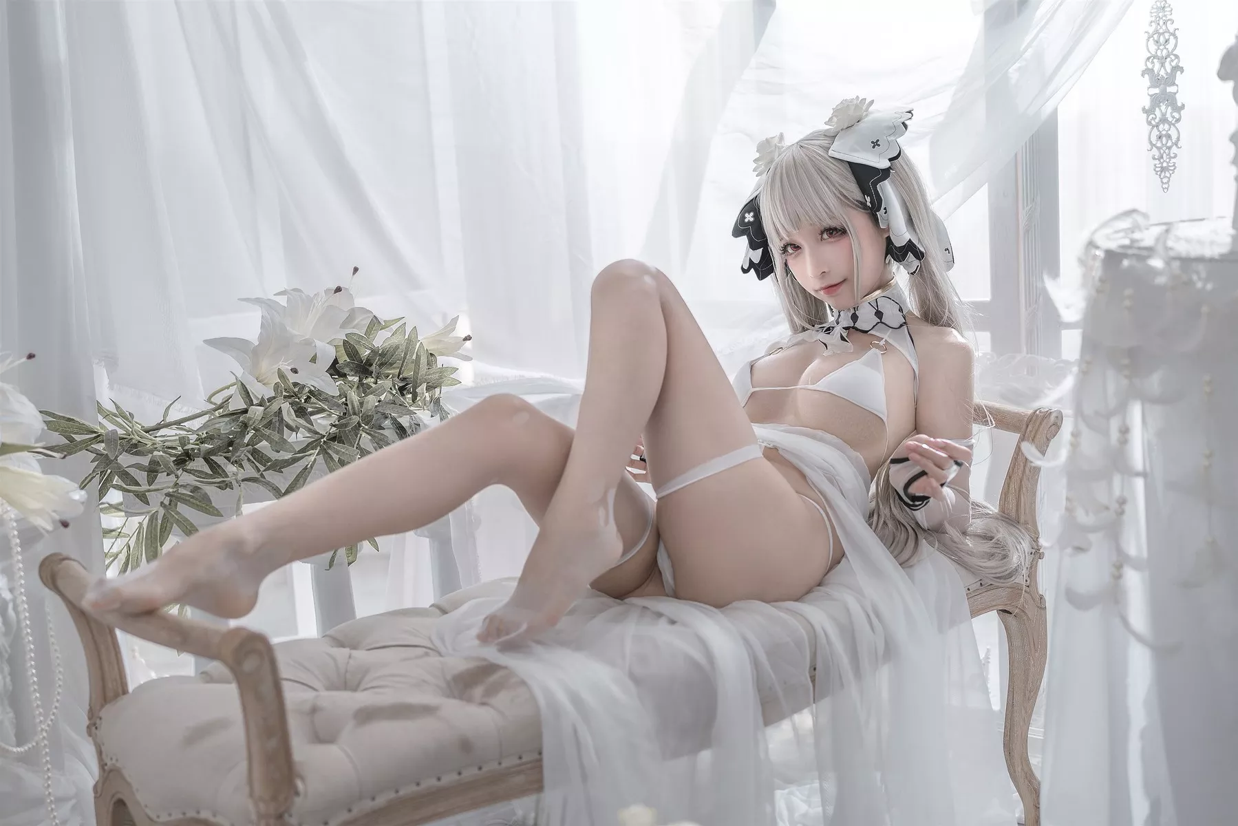 Cosplay 性感 女神 蠢沫沫 可畏婚纱 私拍