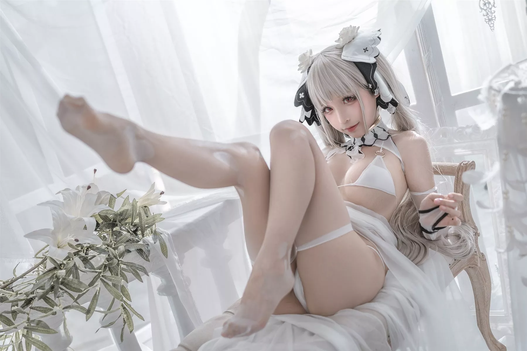 Cosplay 性感 女神 蠢沫沫 可畏婚纱 私拍