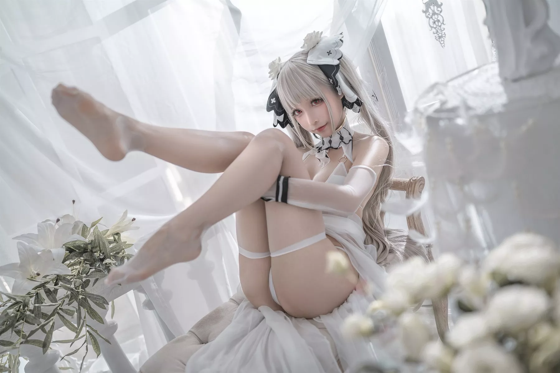 Cosplay 性感 女神 蠢沫沫 可畏婚纱 私拍