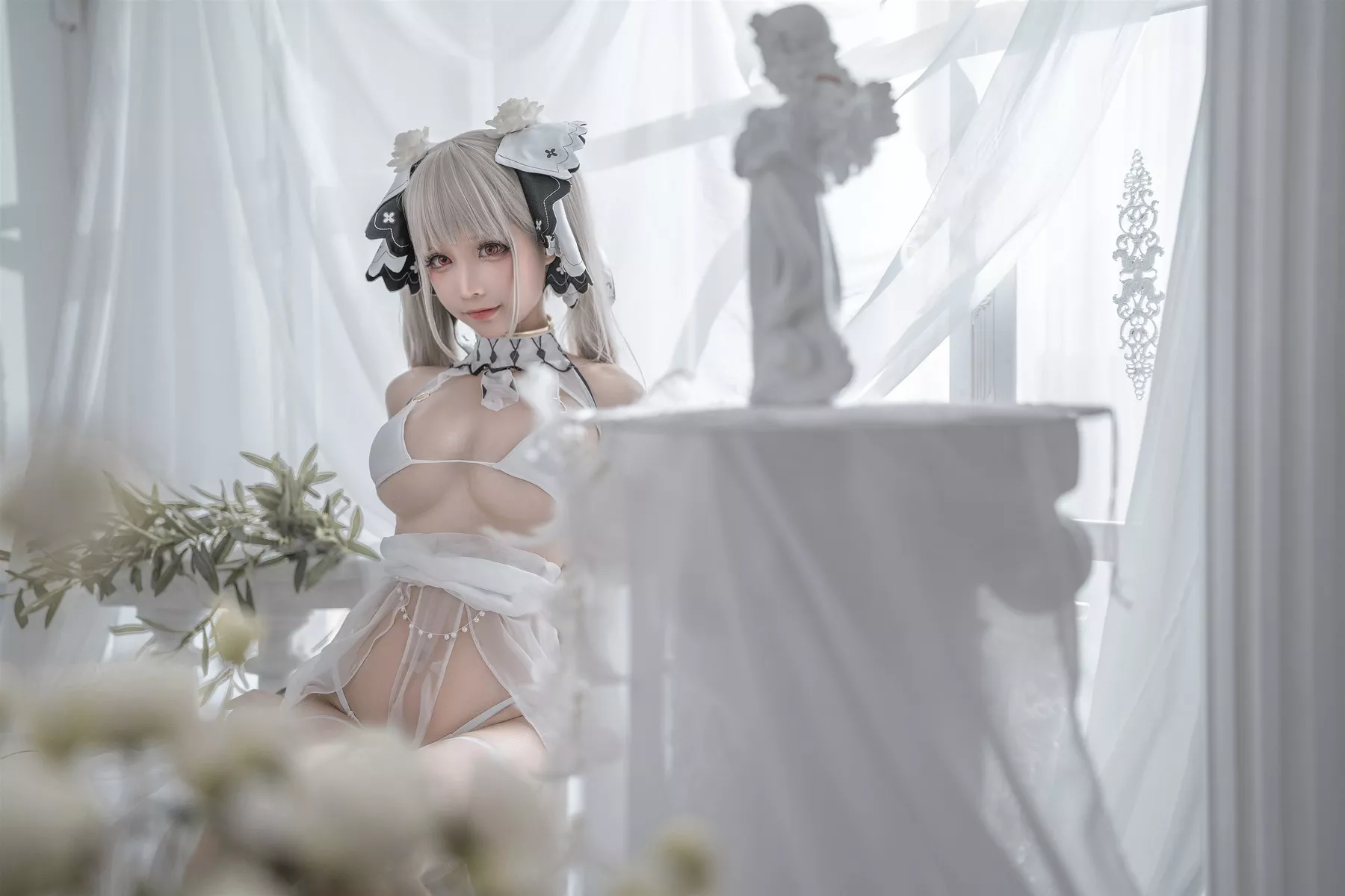 Cosplay 性感 女神 蠢沫沫 可畏婚纱 私拍