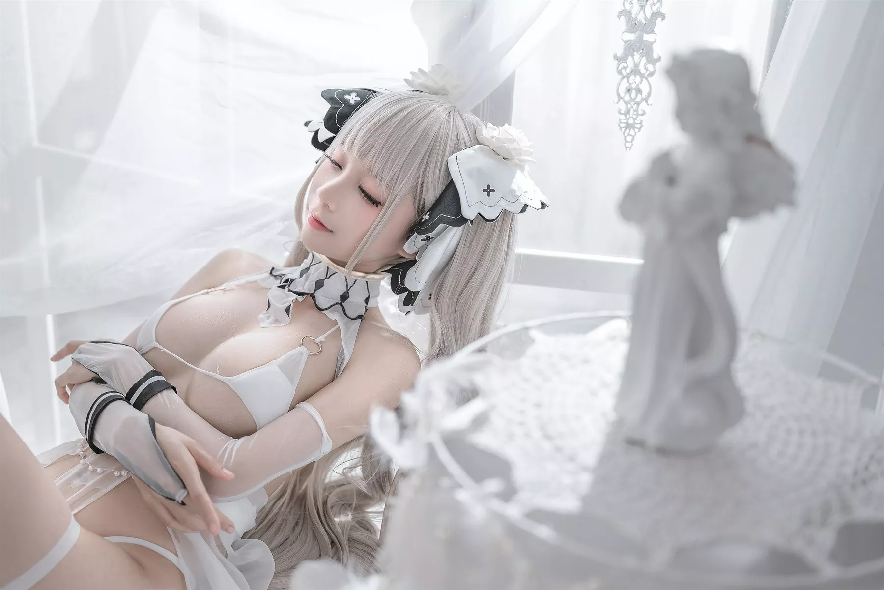 Cosplay 性感 女神 蠢沫沫 可畏婚纱 私拍