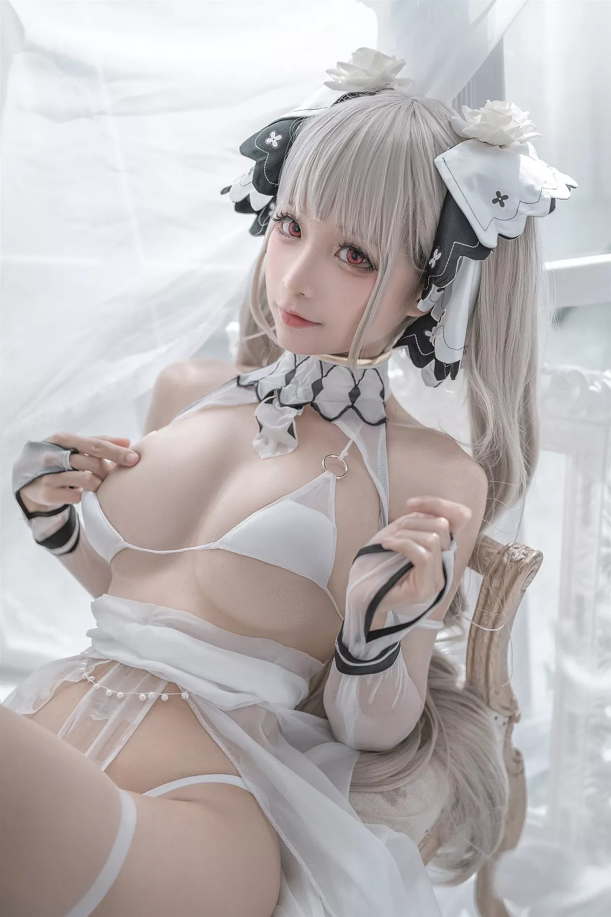 Cosplay 性感 女神 蠢沫沫 可畏婚纱 私拍