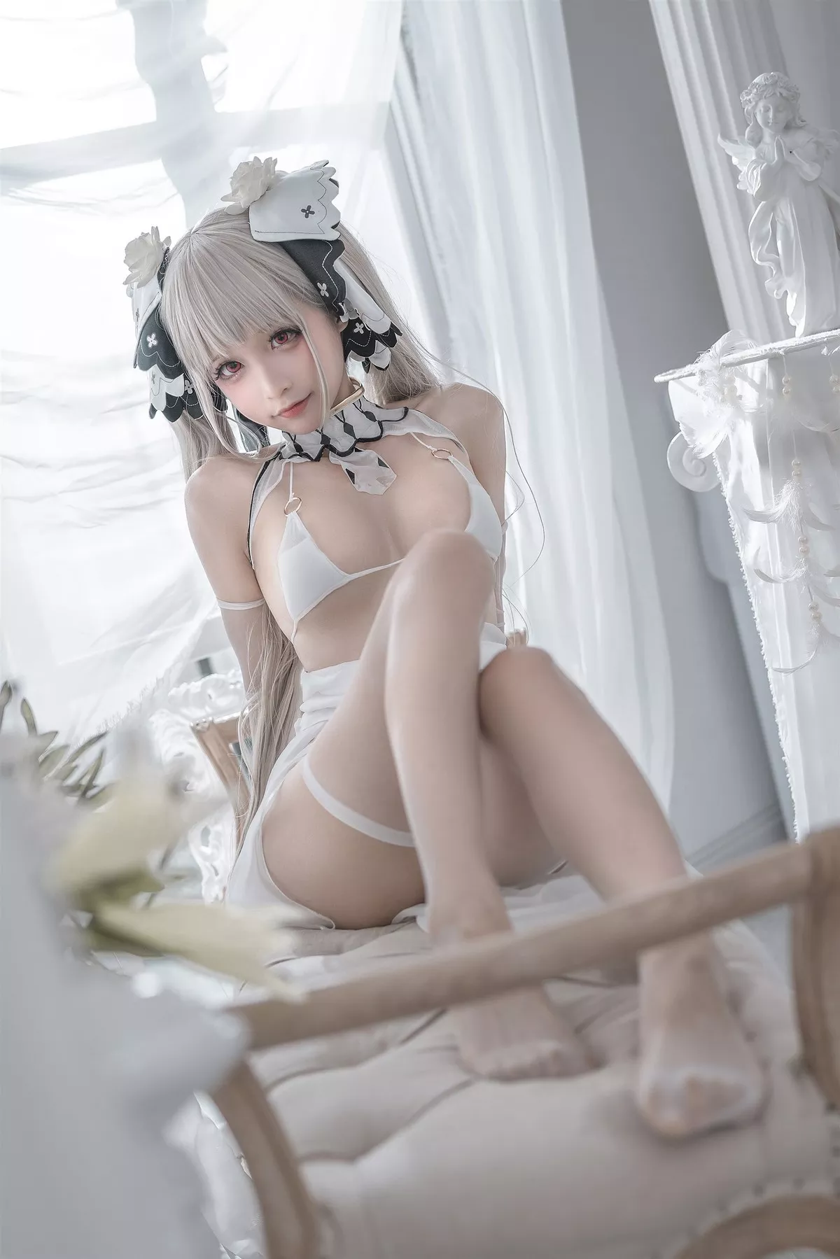 Cosplay 性感 女神 蠢沫沫 可畏婚纱 私拍