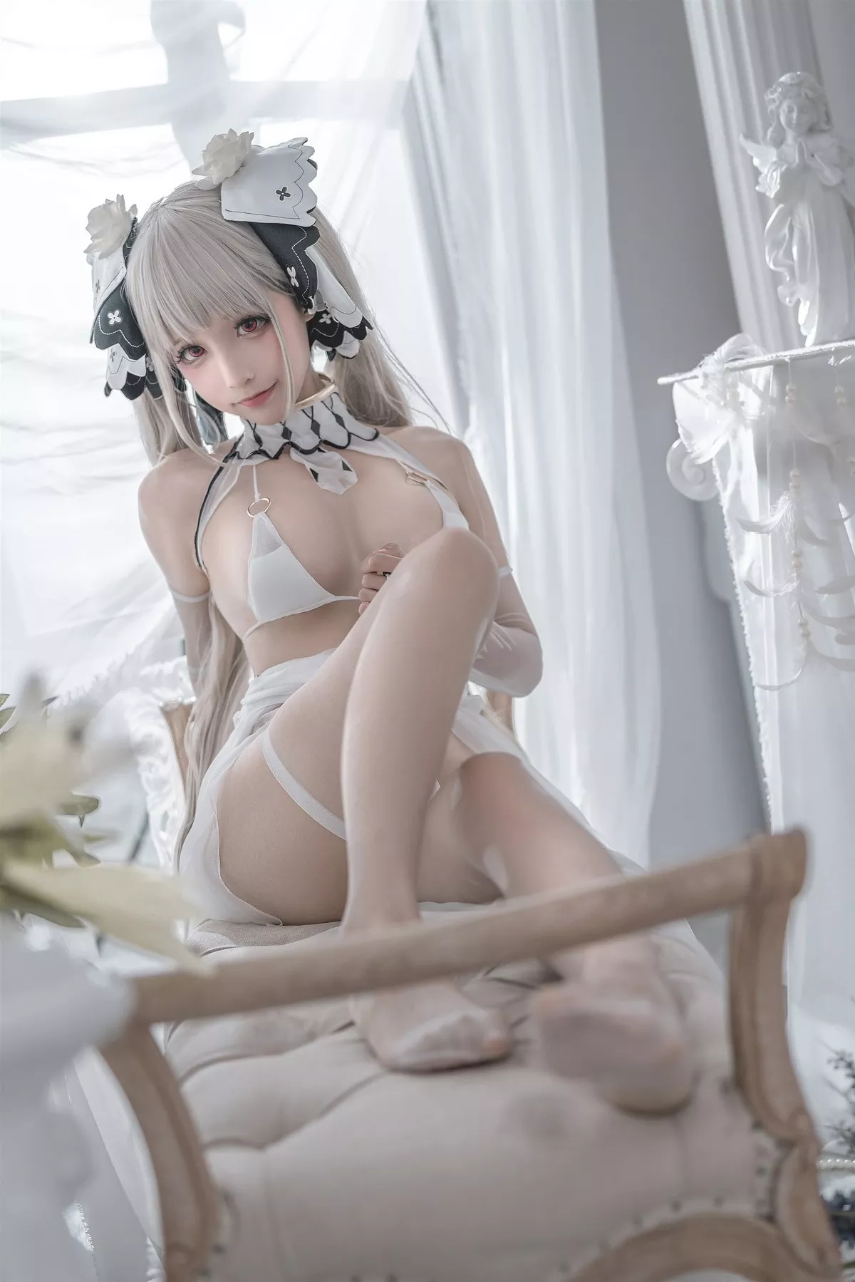 Cosplay 性感 女神 蠢沫沫 可畏婚纱 私拍