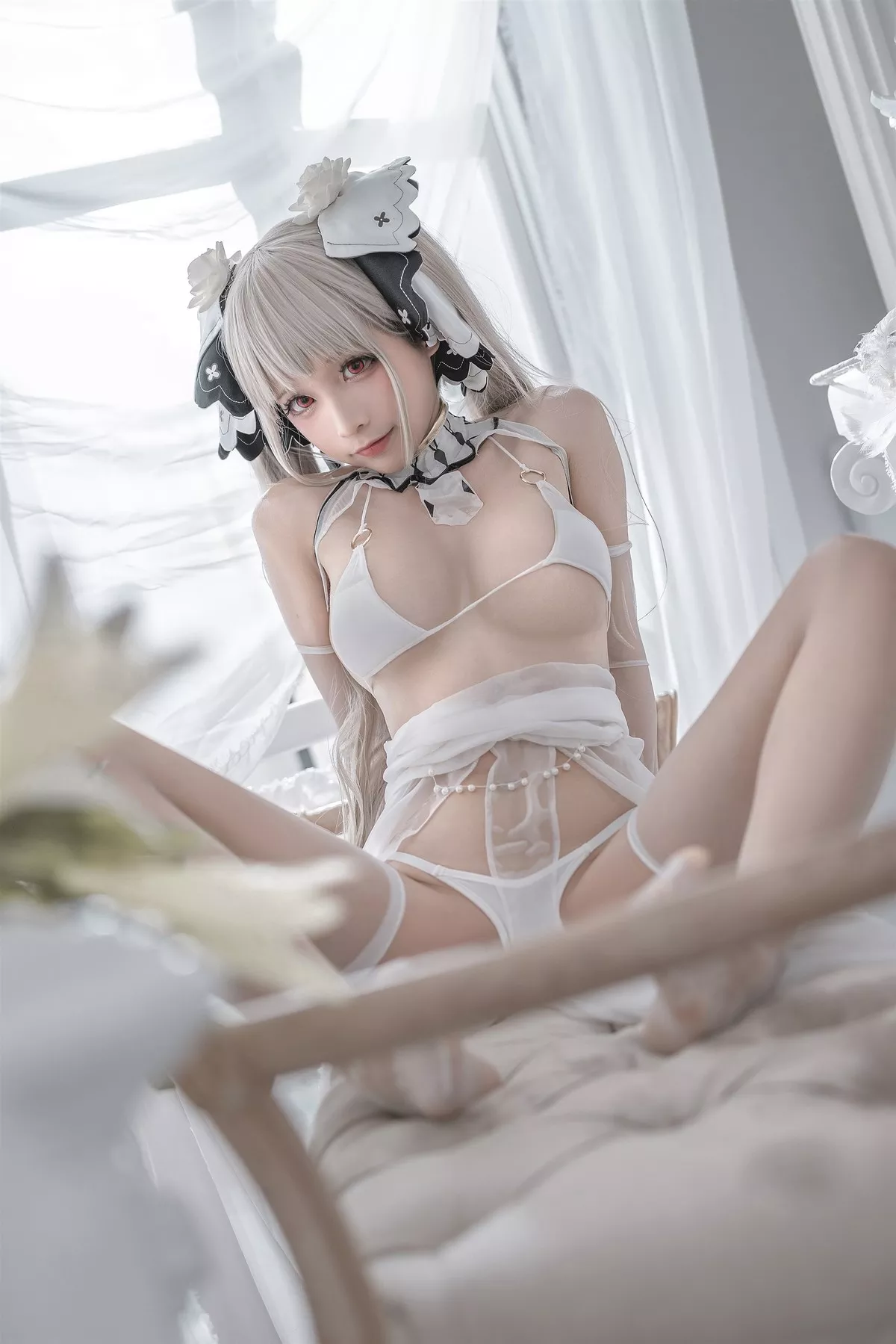 Cosplay 性感 女神 蠢沫沫 可畏婚纱 私拍