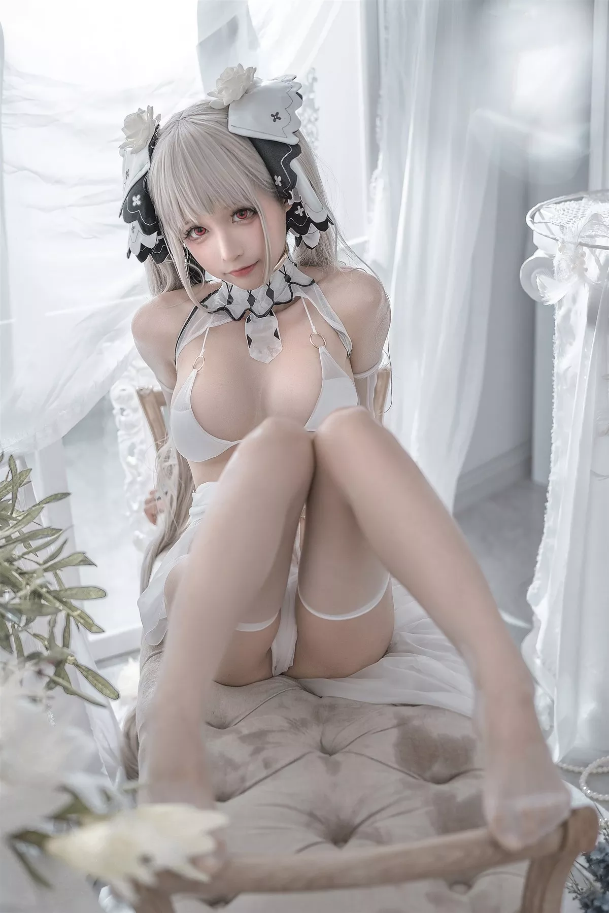 Cosplay 性感 女神 蠢沫沫 可畏婚纱 私拍