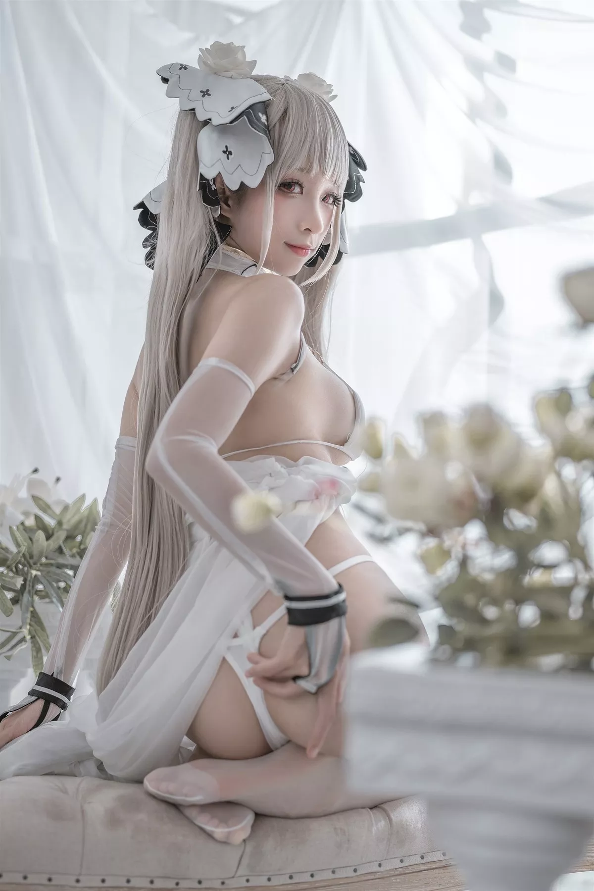 Cosplay 性感 女神 蠢沫沫 可畏婚纱 私拍