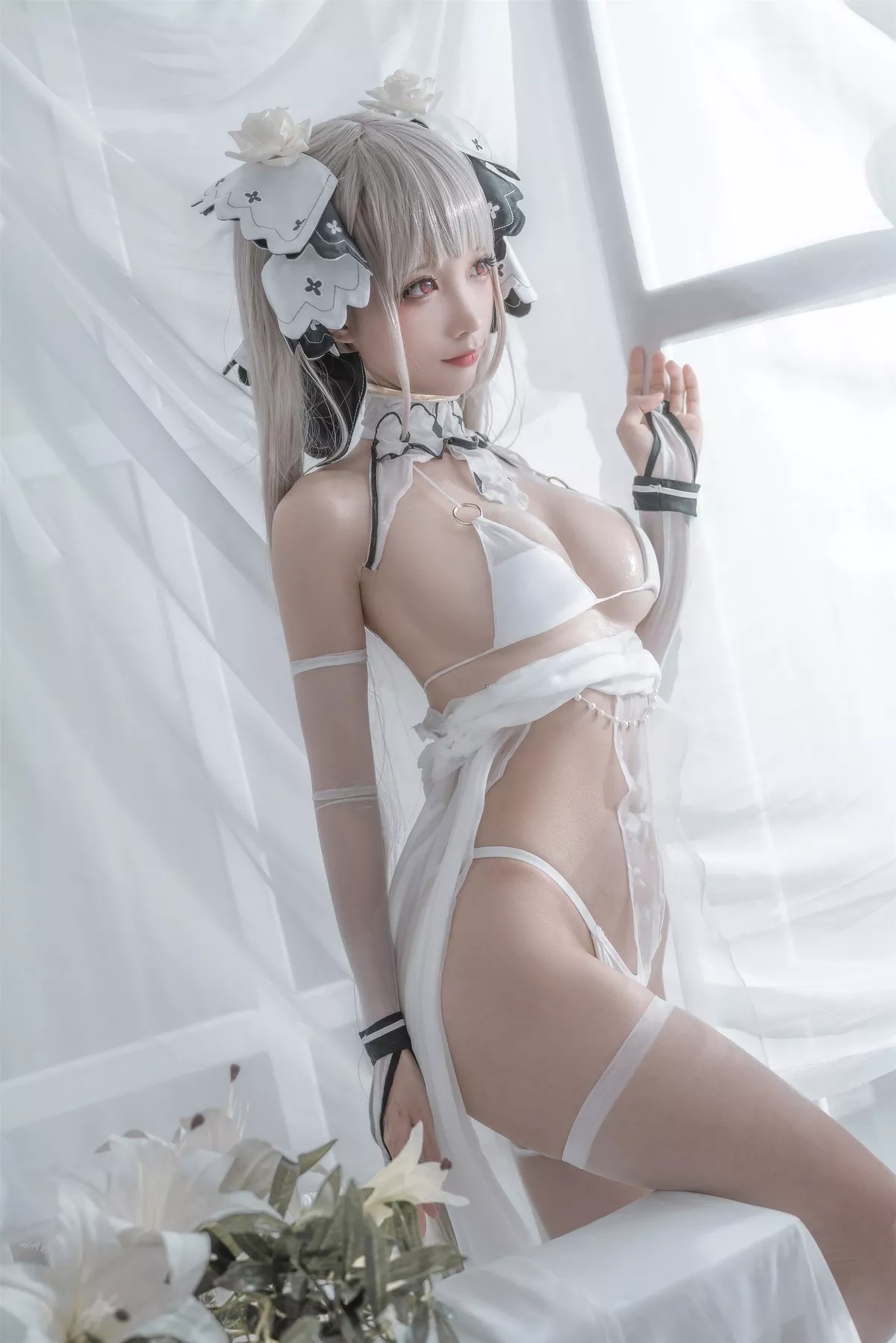 Cosplay 性感 女神 蠢沫沫 可畏婚纱 私拍