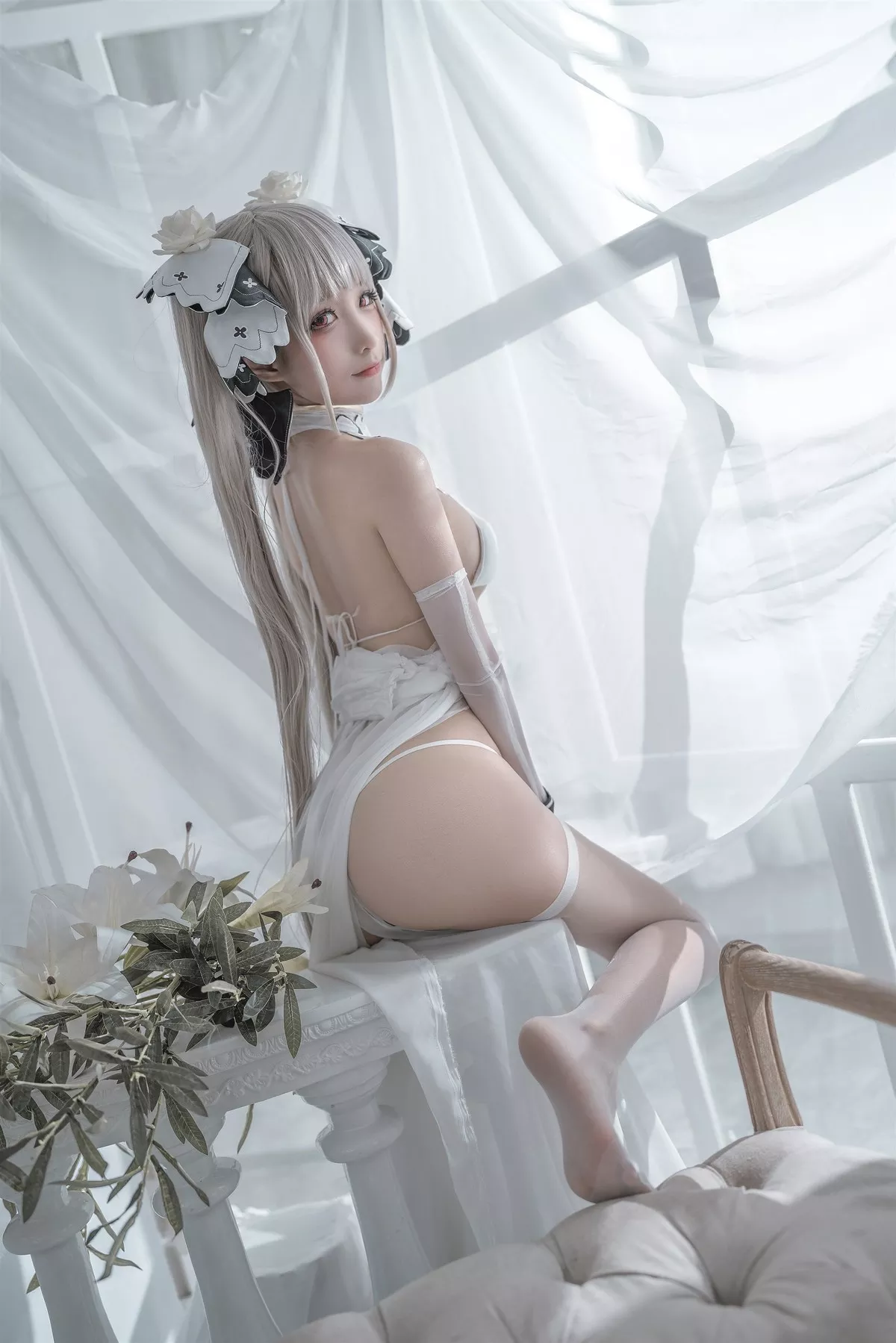 Cosplay 性感 女神 蠢沫沫 可畏婚纱 私拍