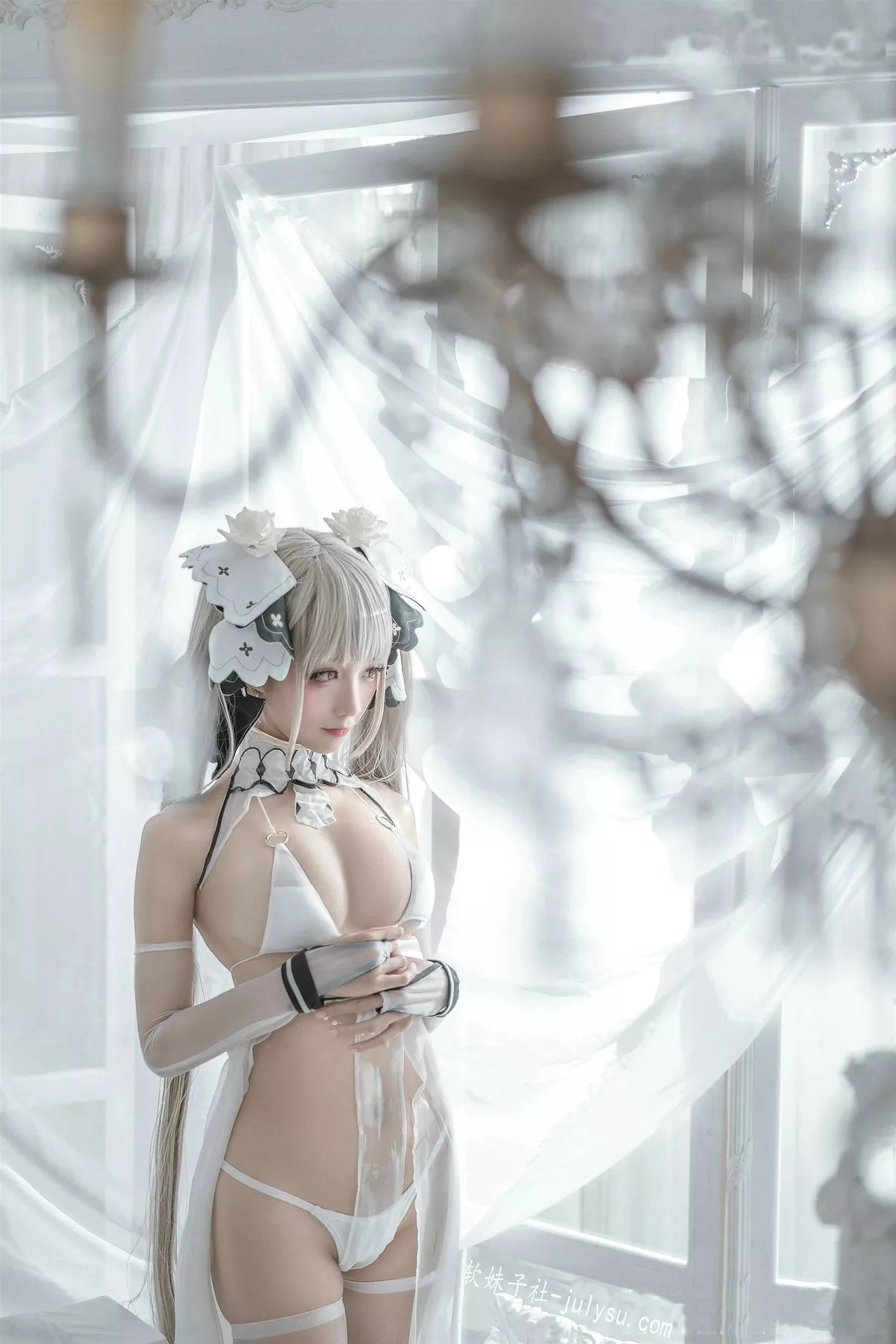 Cosplay 性感 女神 蠢沫沫 可畏婚纱 私拍