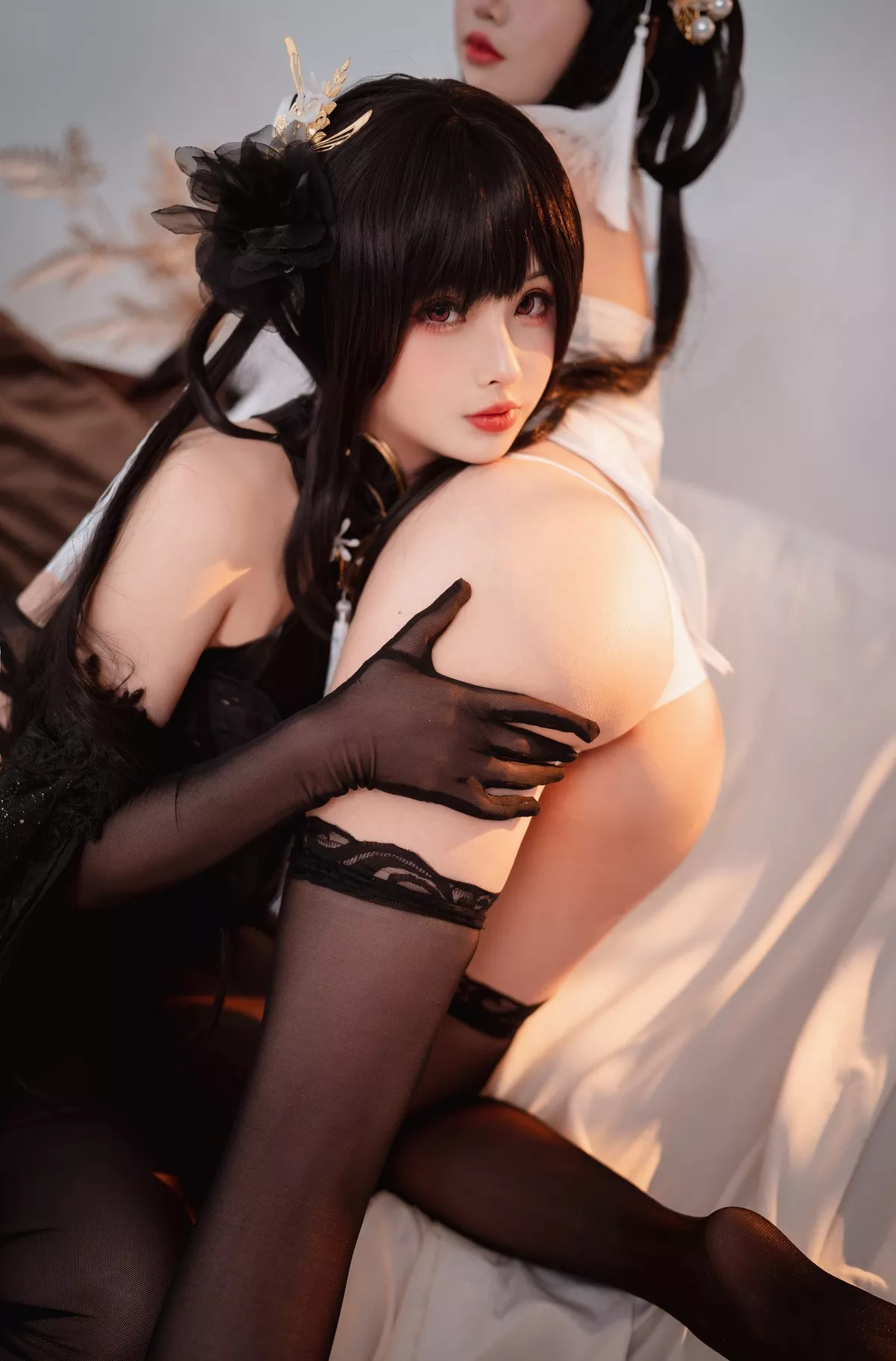 风骚 女神 密拍 双人 Cosplay 黑白镇海 Rioko 凉凉子