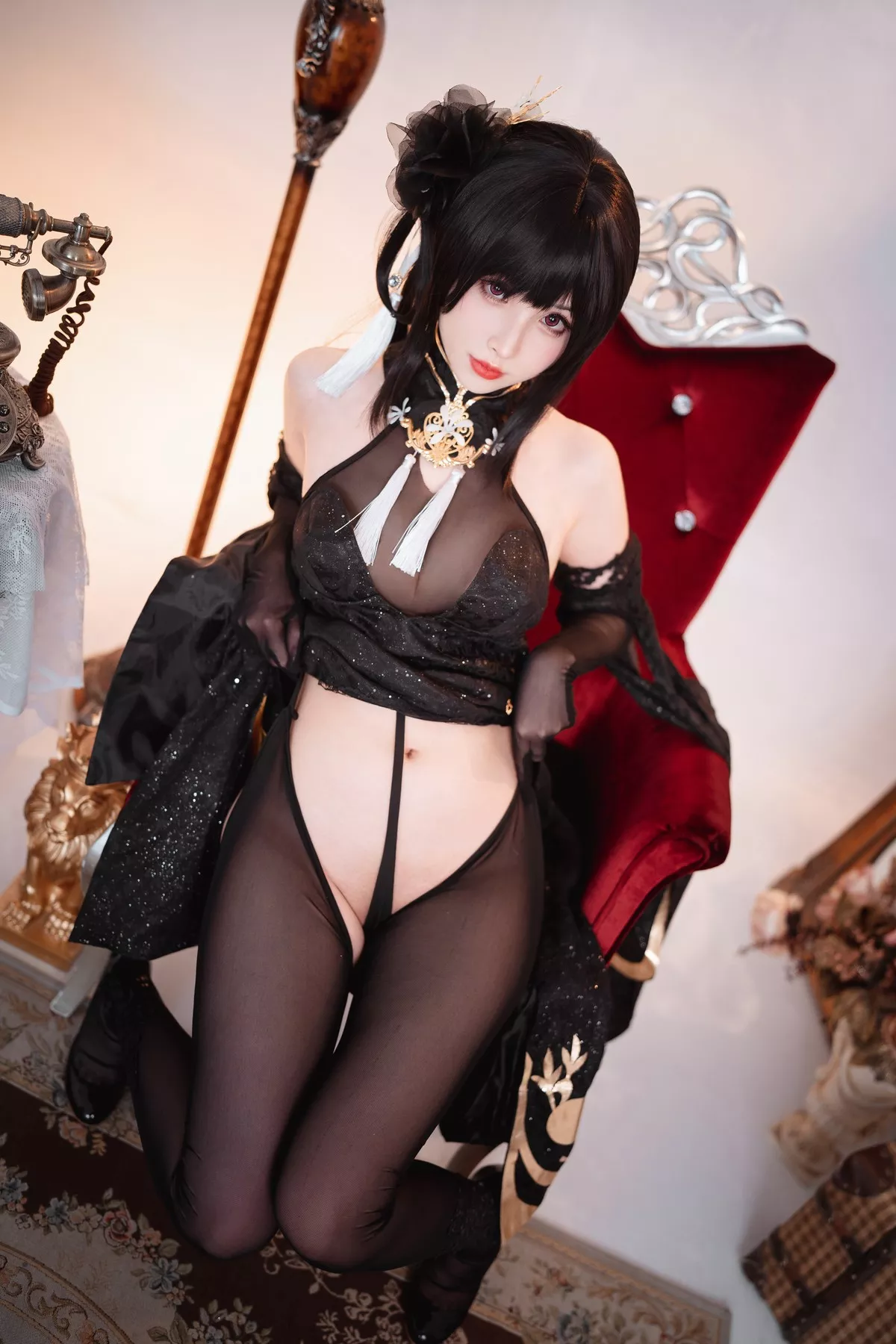 风骚 女神 密拍 双人 Cosplay 黑白镇海 Rioko 凉凉子