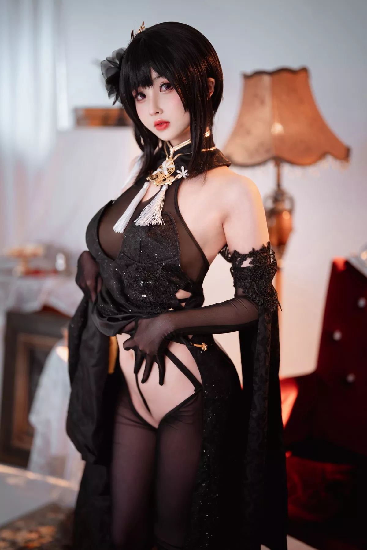风骚 女神 密拍 双人 Cosplay 黑白镇海 Rioko 凉凉子