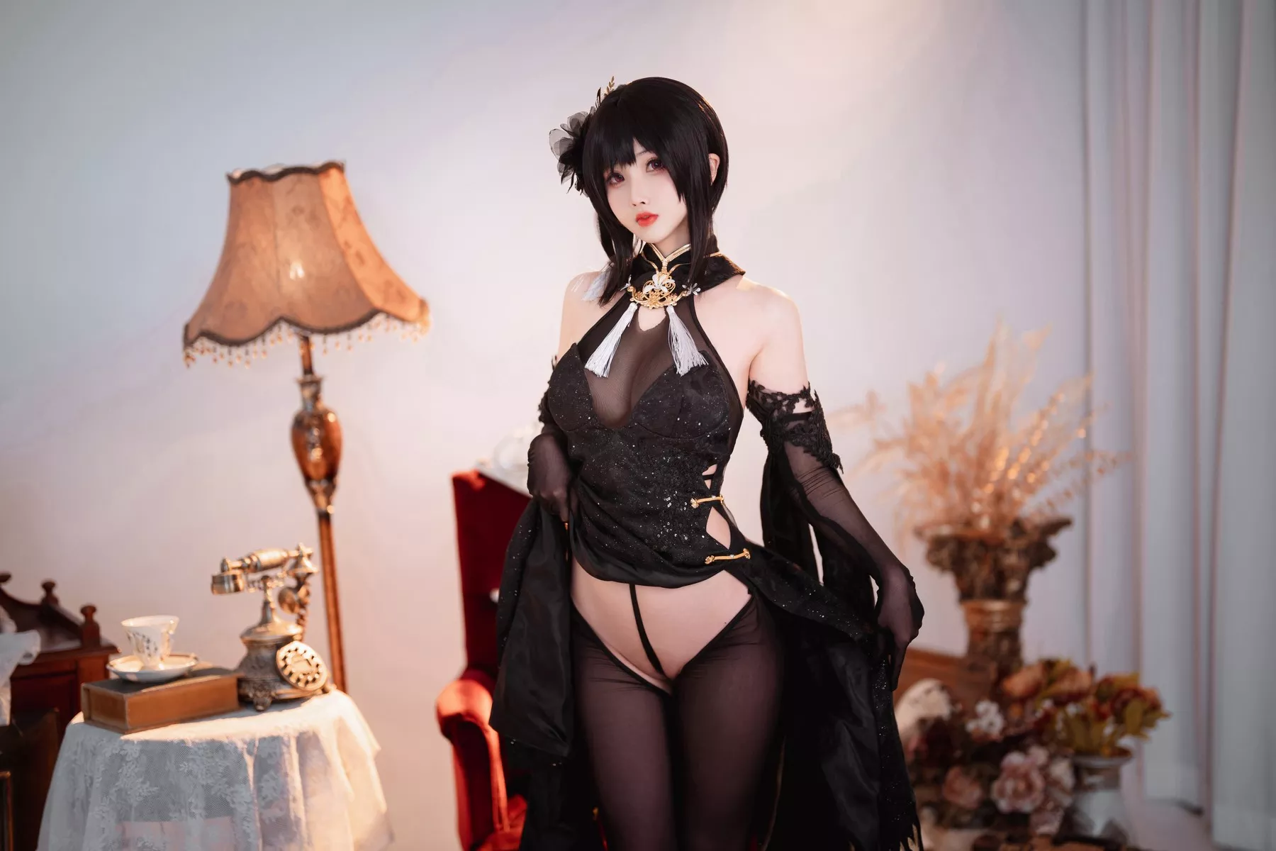 风骚 女神 密拍 双人 Cosplay 黑白镇海 Rioko 凉凉子