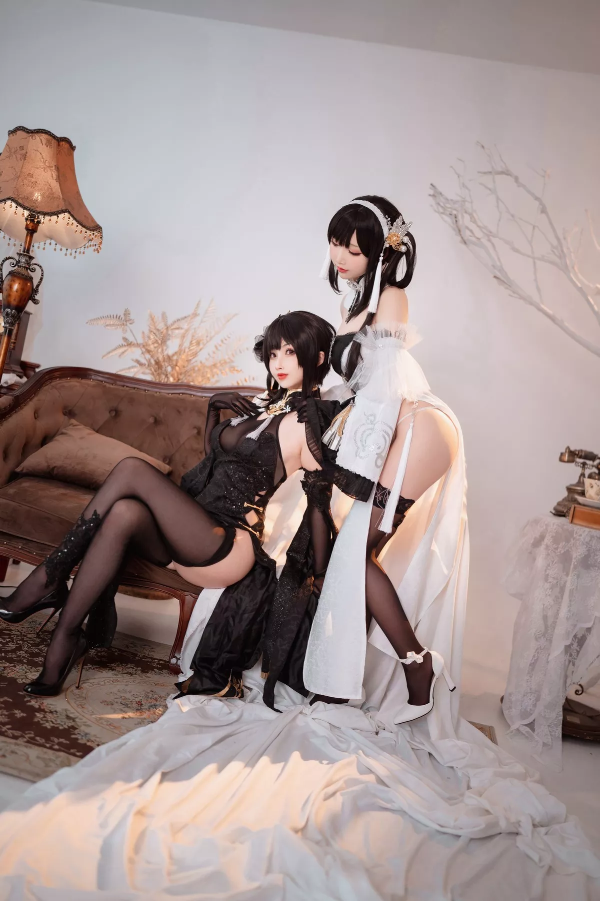 风骚 女神 密拍 双人 Cosplay 黑白镇海 Rioko 凉凉子