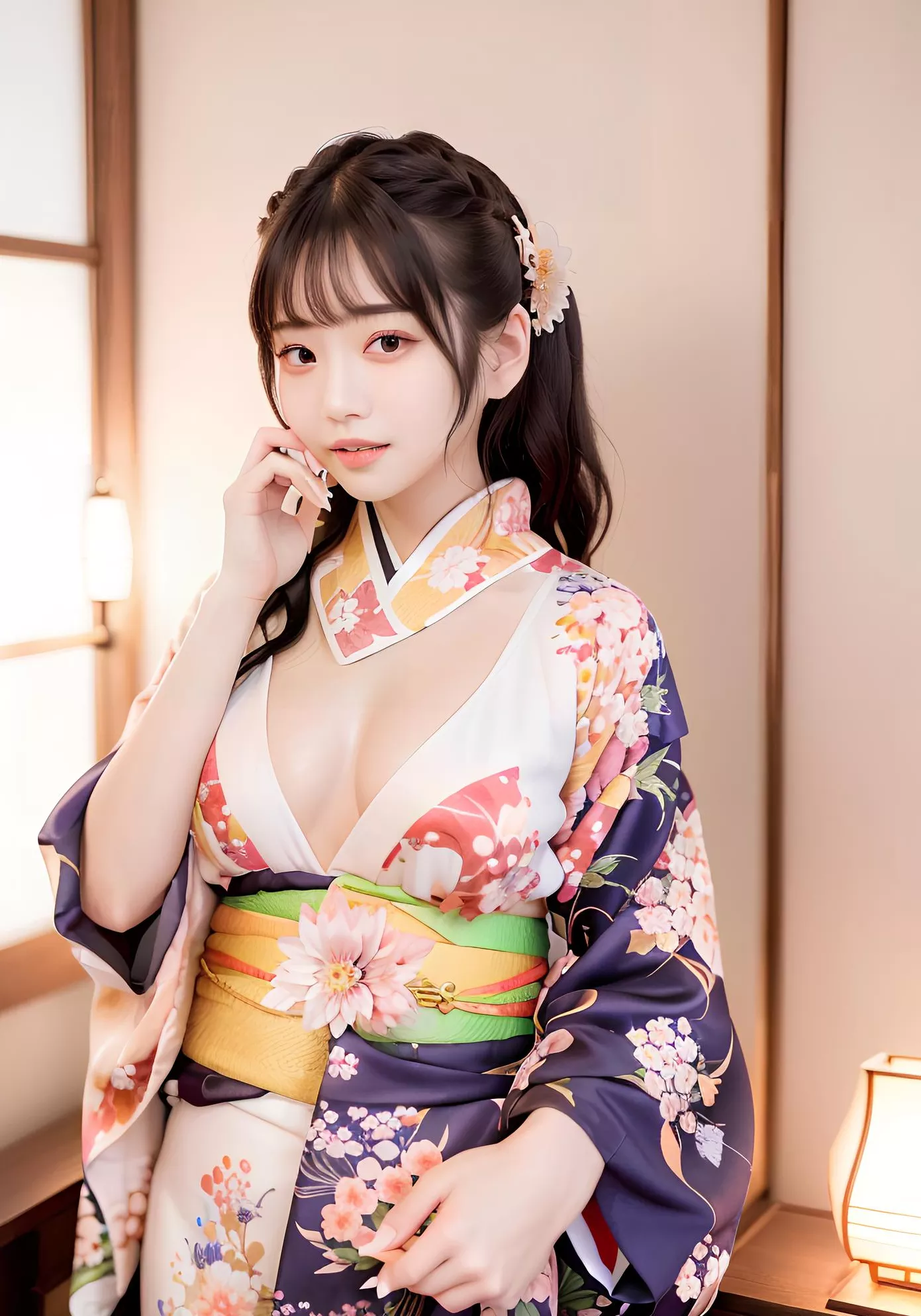 全集修正 瞳影浅笑之和风细语の妩媚旋律 AI美女 超清 艾妖儿