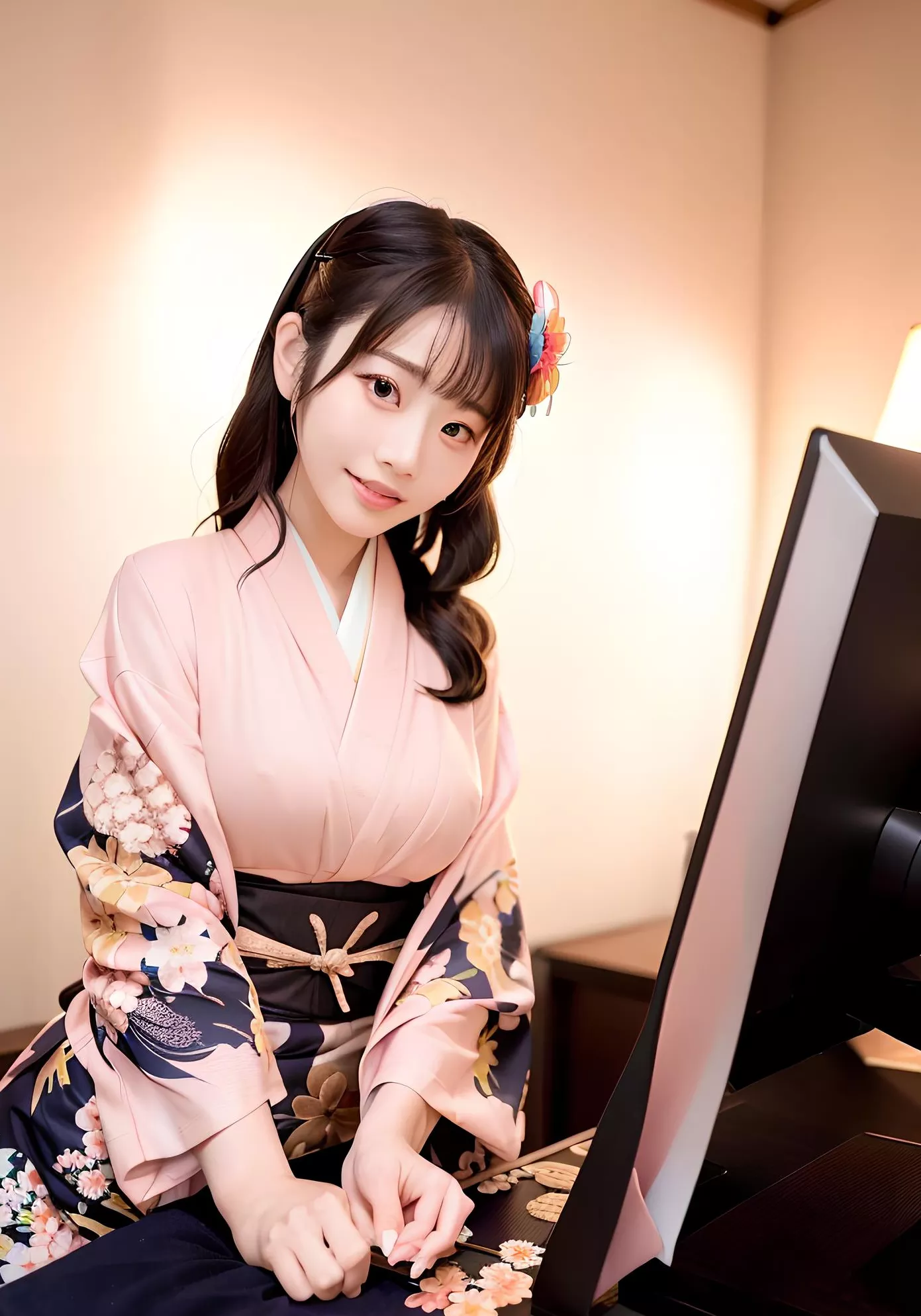 全集修正 瞳影浅笑之和风细语の妩媚旋律 AI美女 超清 艾妖儿