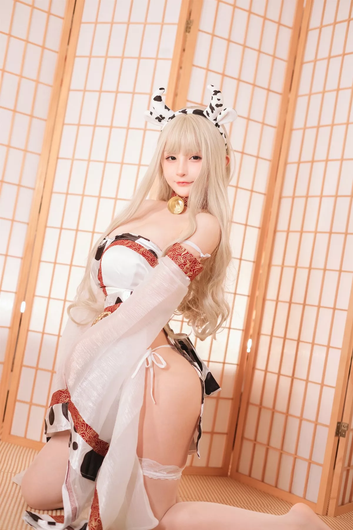 �@井宁宁 迷人 私房 Cosplay 牛牛子和服 佳人