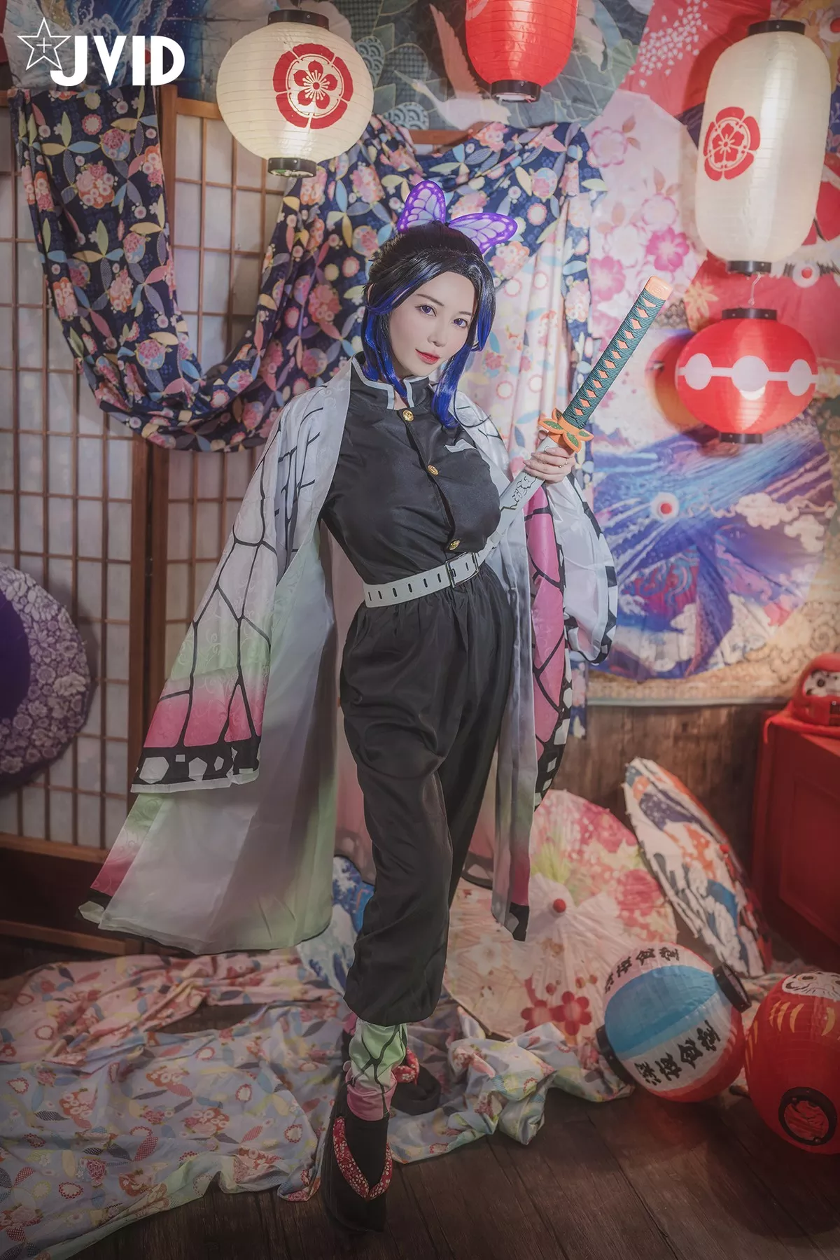 Nobu Shi 胡蝶しのぶ Cosplay 私房 女神 Vicky Kocho cc061 妩媚