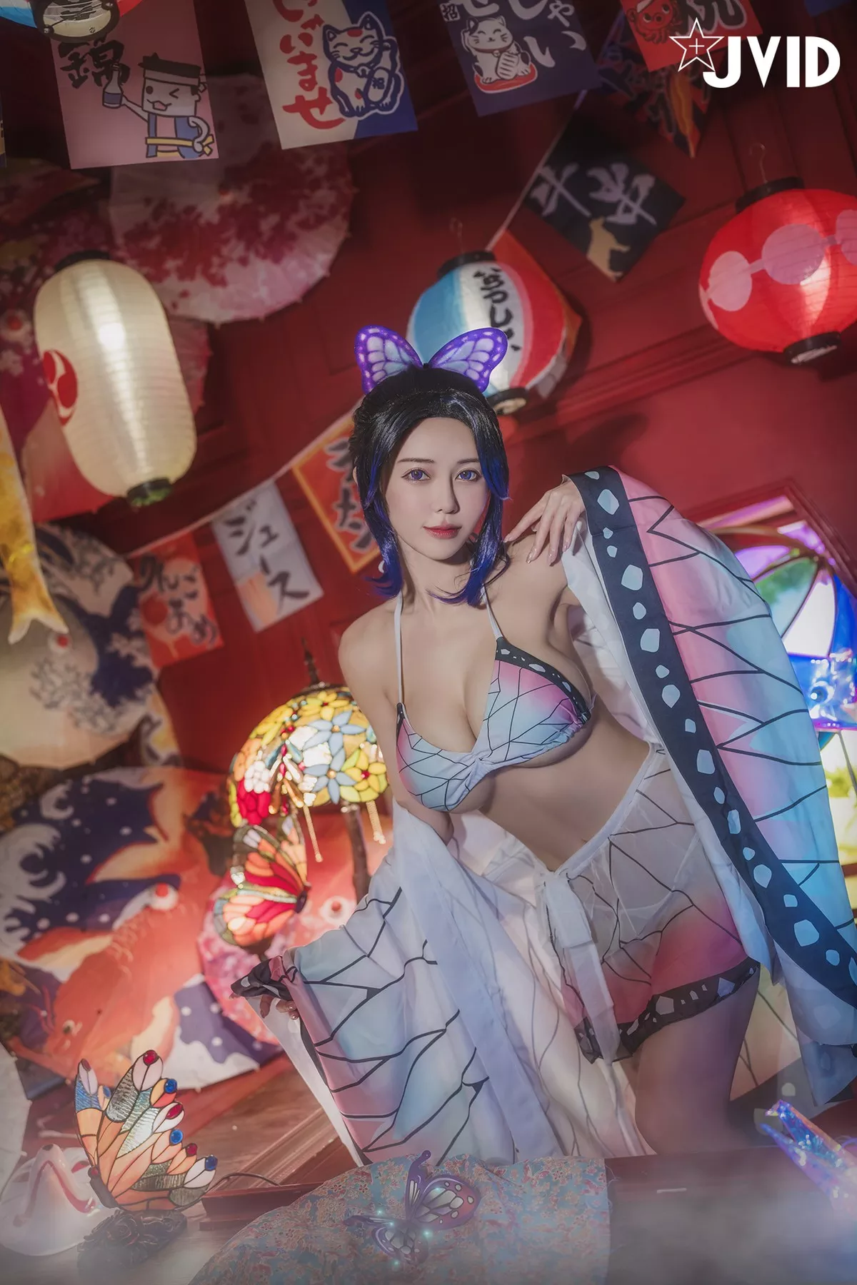 Nobu Shi 胡蝶しのぶ Cosplay 私房 女神 Vicky Kocho cc061 妩媚