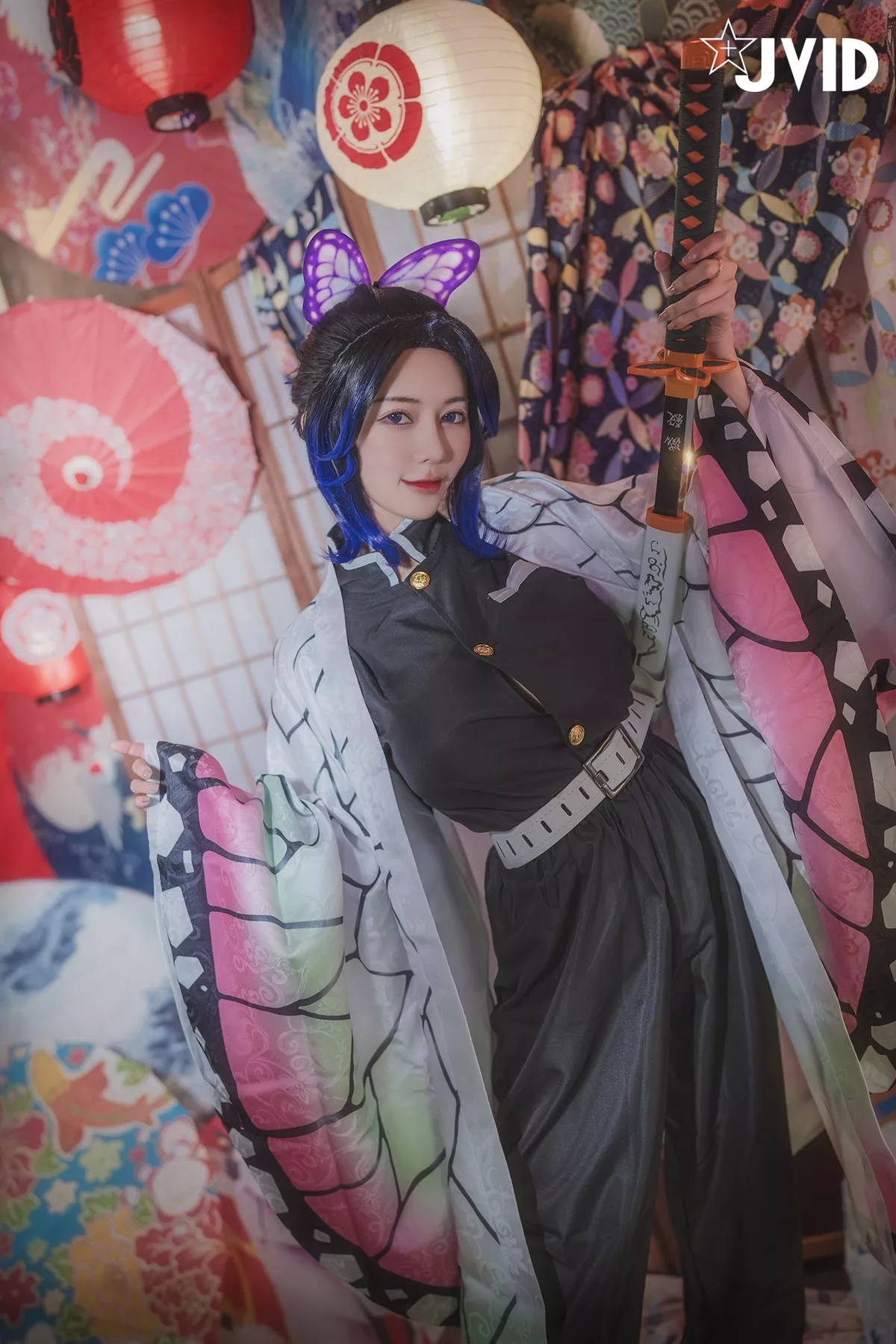 Nobu Shi 胡蝶しのぶ Cosplay 私房 女神 Vicky Kocho cc061 妩媚