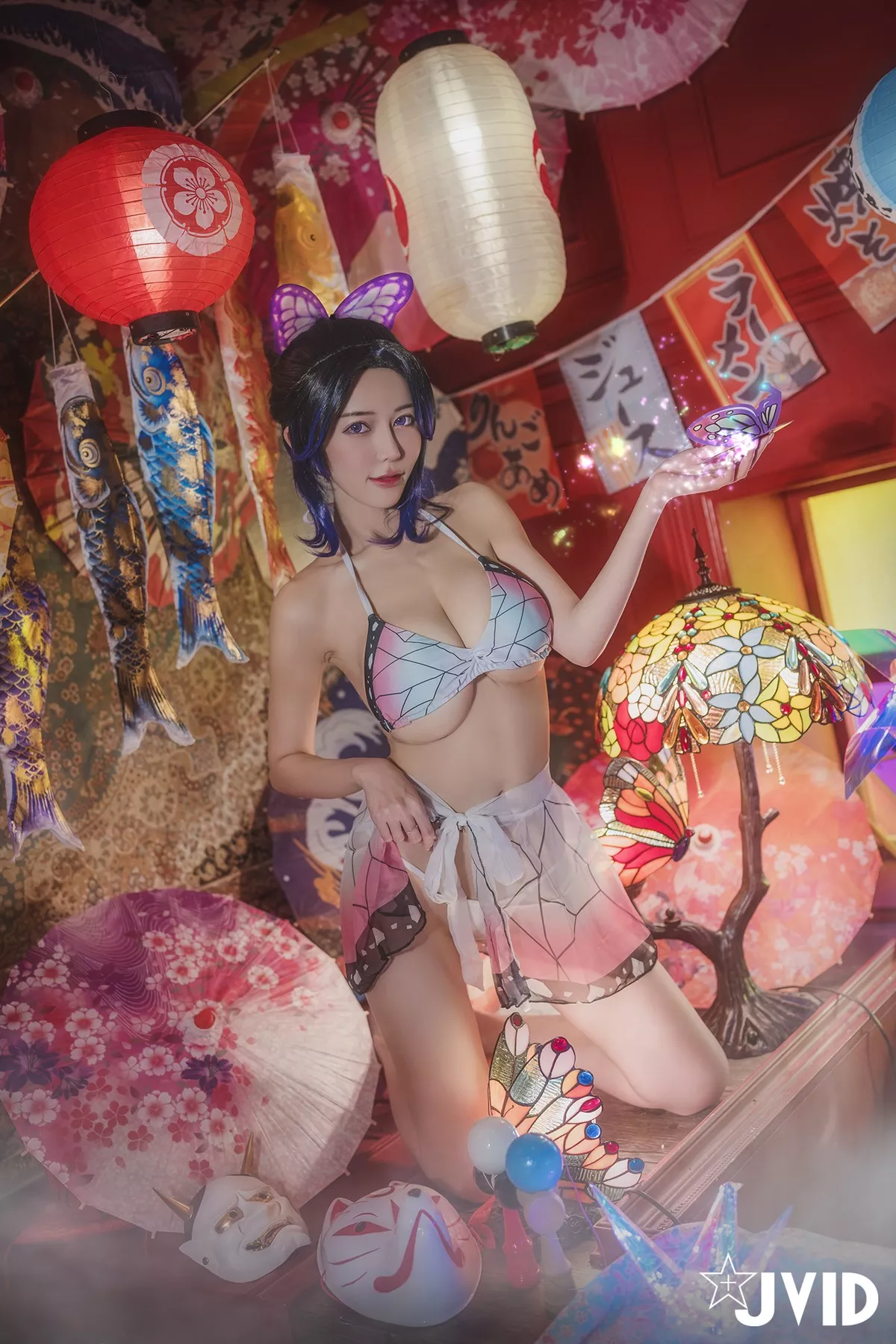 Nobu Shi 胡蝶しのぶ Cosplay 私房 女神 Vicky Kocho cc061 妩媚