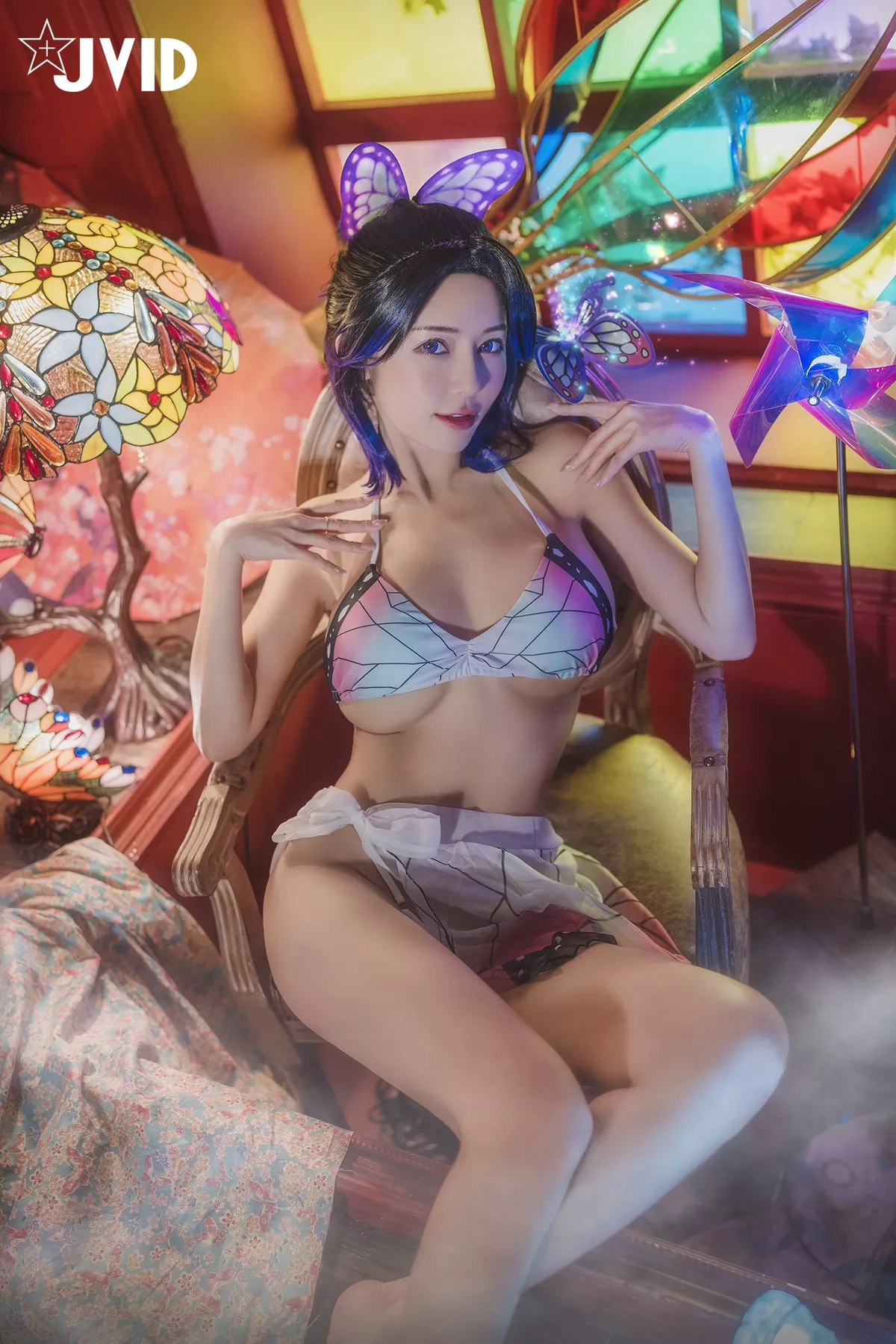 Nobu Shi 胡蝶しのぶ Cosplay 私房 女神 Vicky Kocho cc061 妩媚