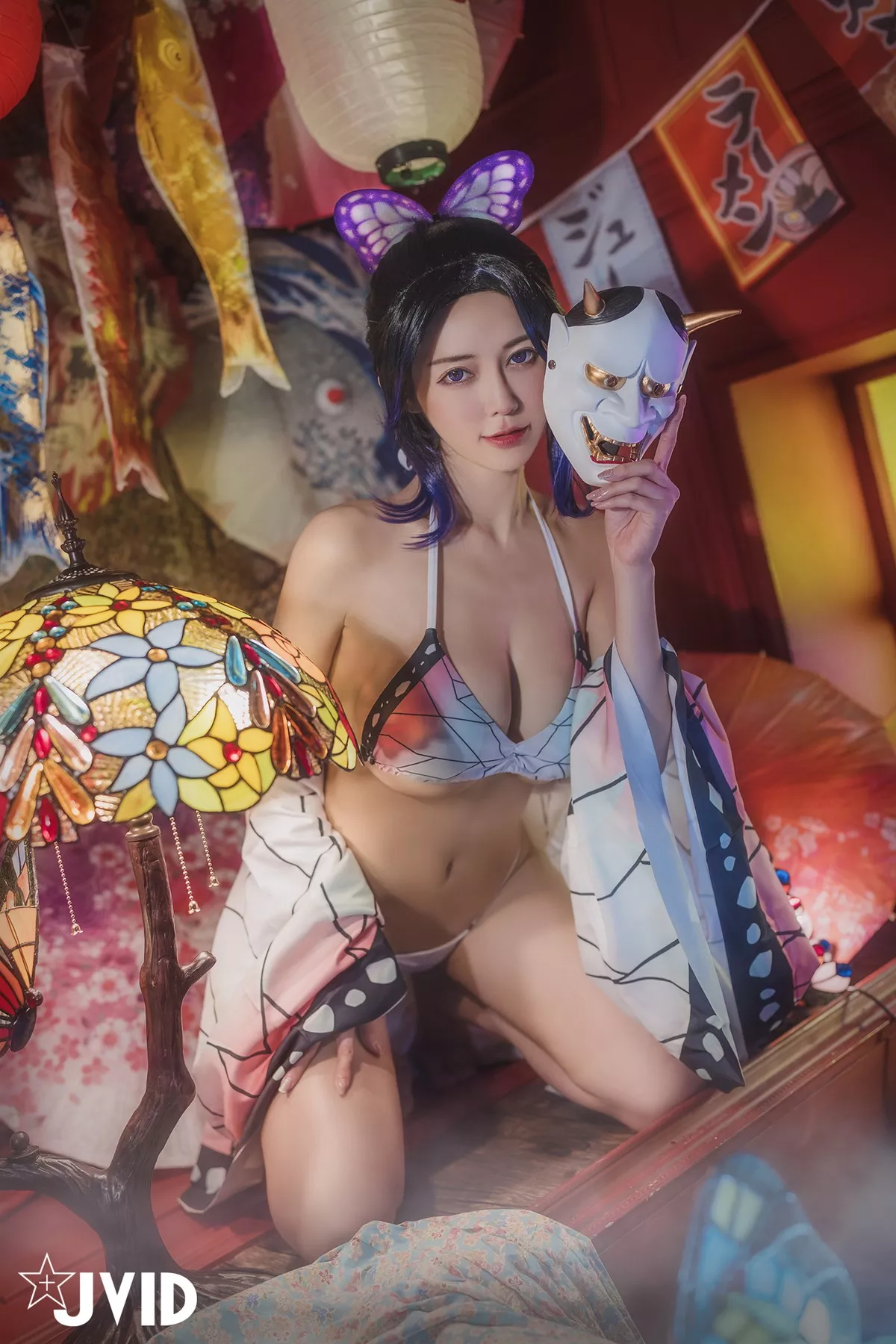 Nobu Shi 胡蝶しのぶ Cosplay 私房 女神 Vicky Kocho cc061 妩媚