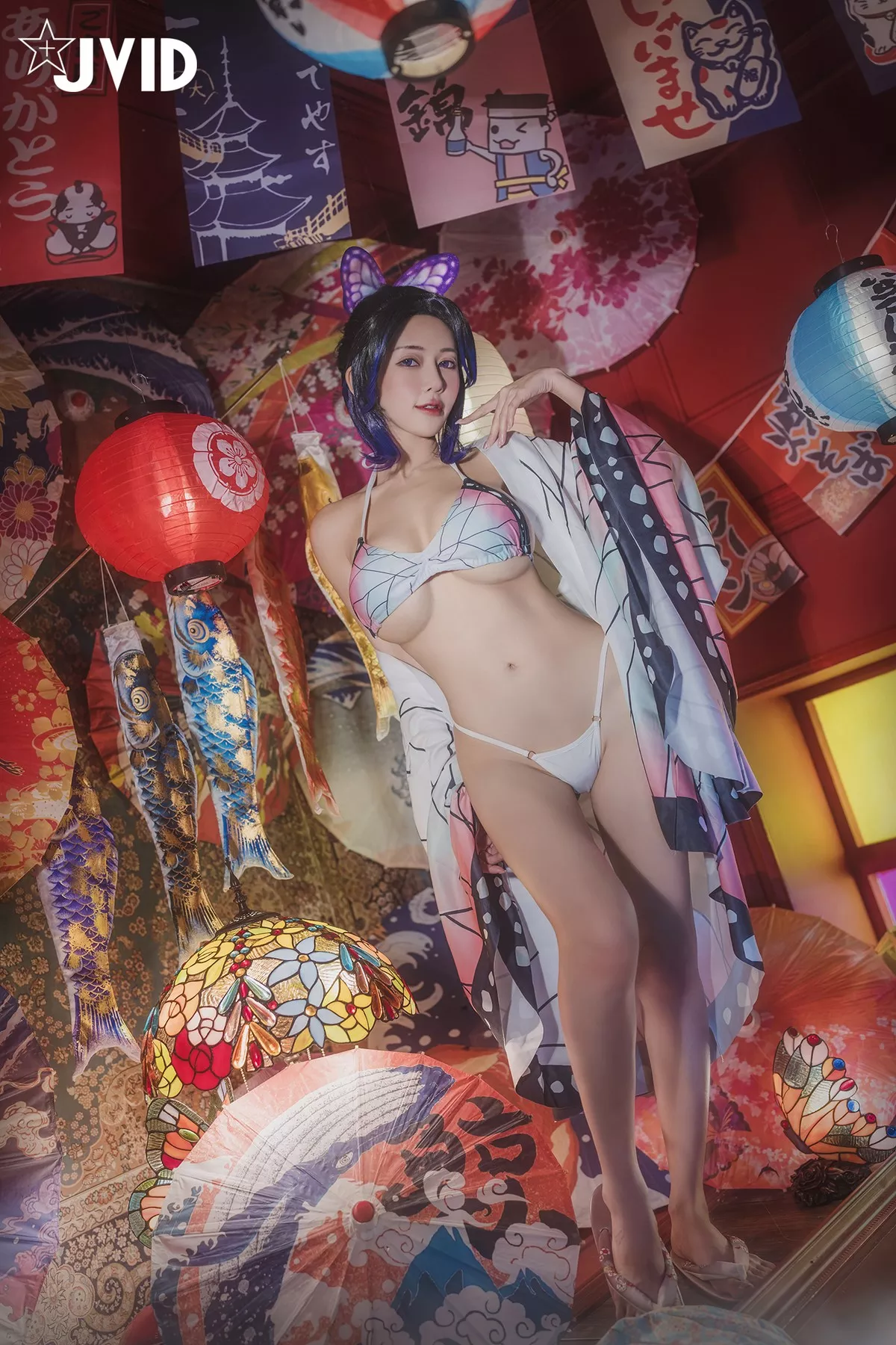 Nobu Shi 胡蝶しのぶ Cosplay 私房 女神 Vicky Kocho cc061 妩媚