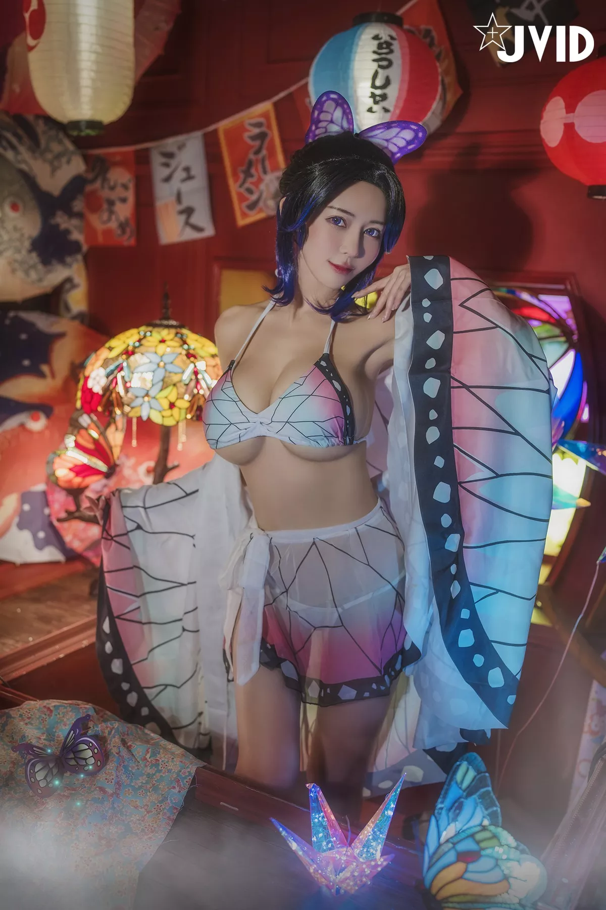 Nobu Shi 胡蝶しのぶ Cosplay 私房 女神 Vicky Kocho cc061 妩媚
