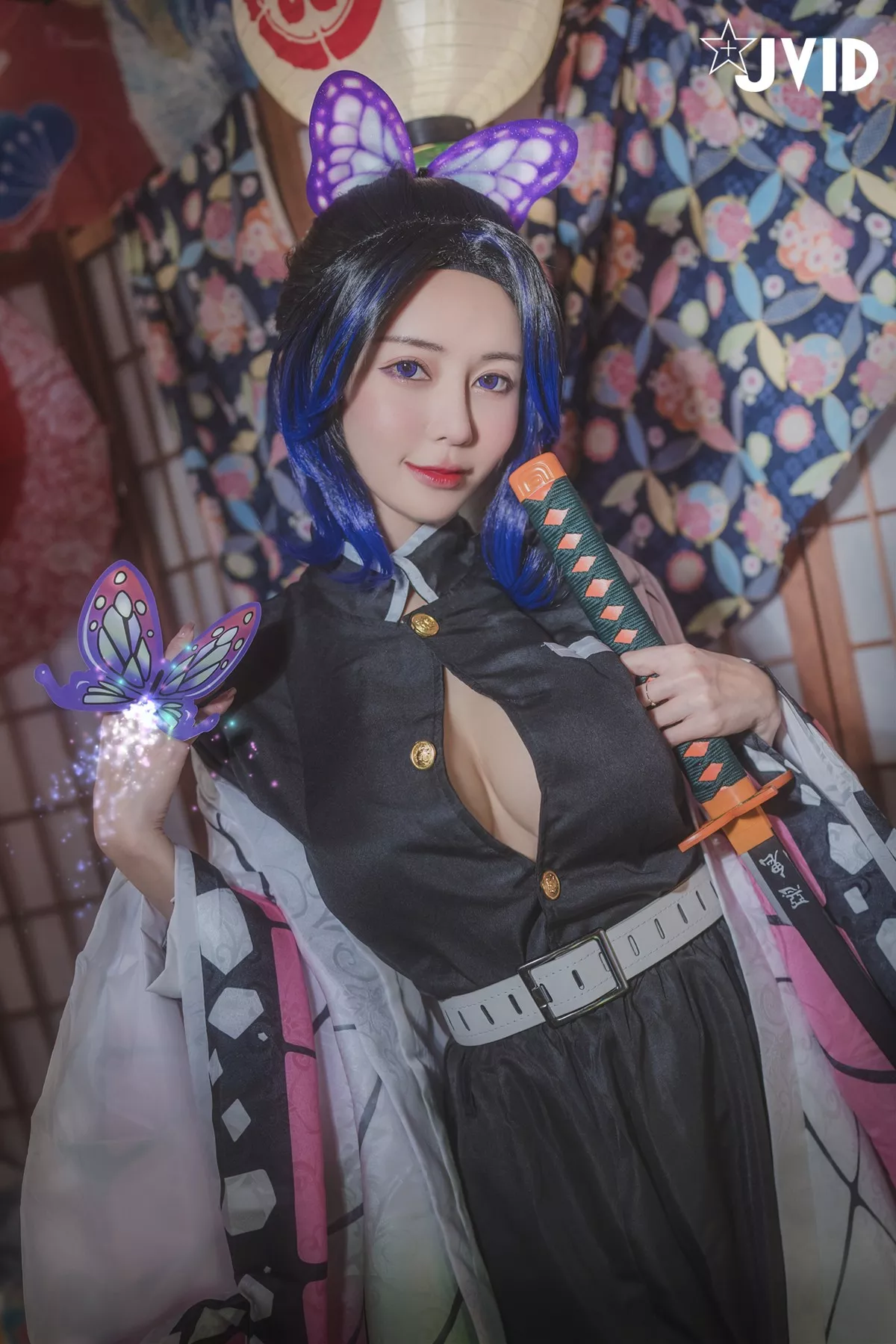 Nobu Shi 胡蝶しのぶ Cosplay 私房 女神 Vicky Kocho cc061 妩媚