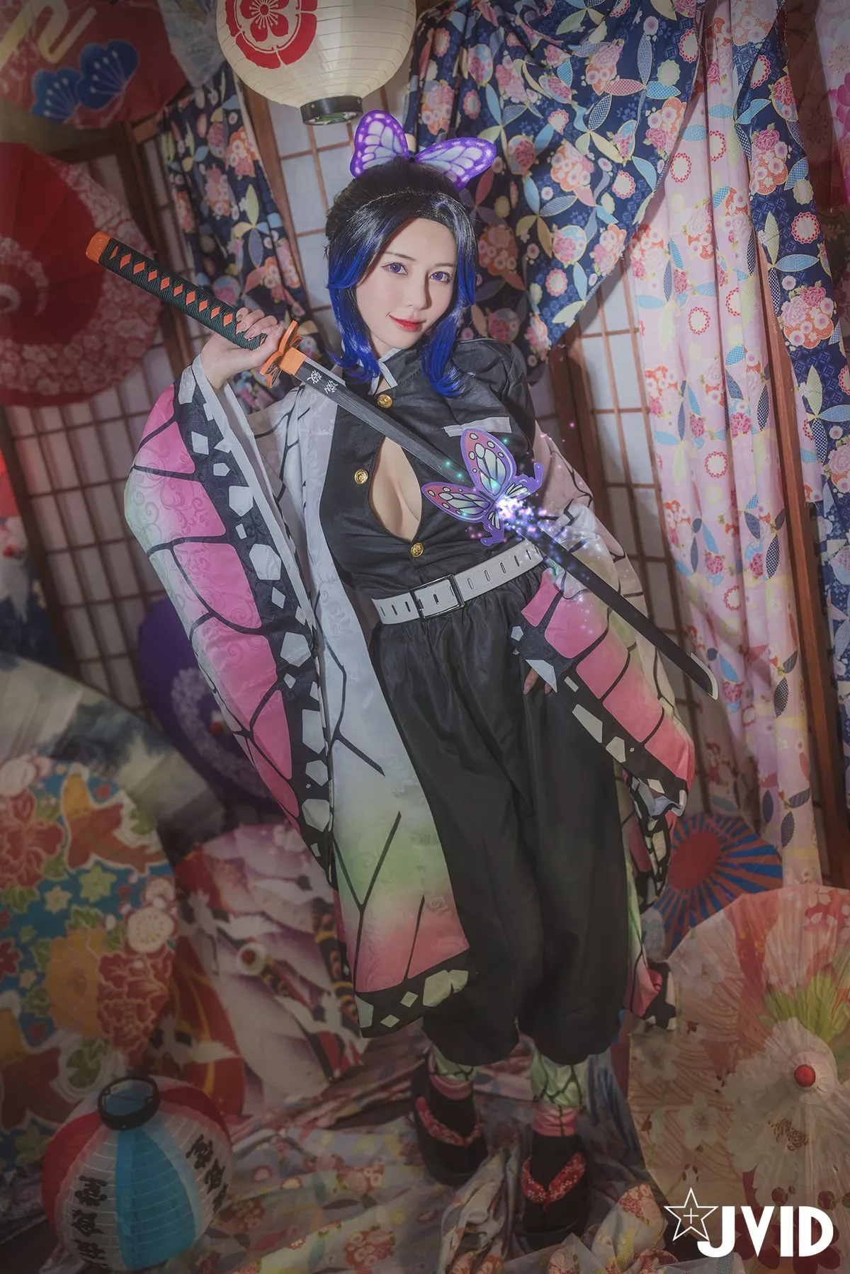 Nobu Shi 胡蝶しのぶ Cosplay 私房 女神 Vicky Kocho cc061 妩媚