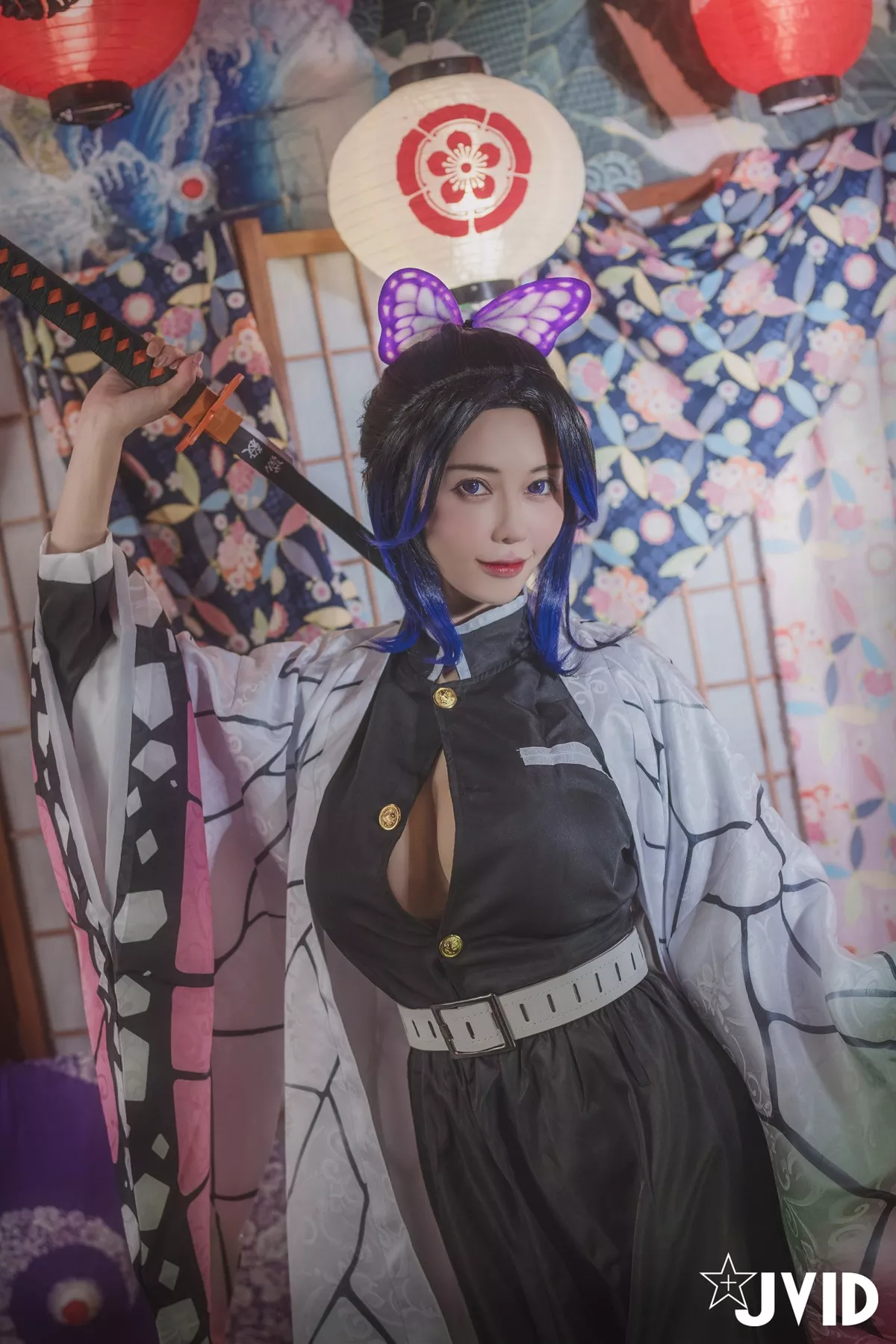 Nobu Shi 胡蝶しのぶ Cosplay 私房 女神 Vicky Kocho cc061 妩媚