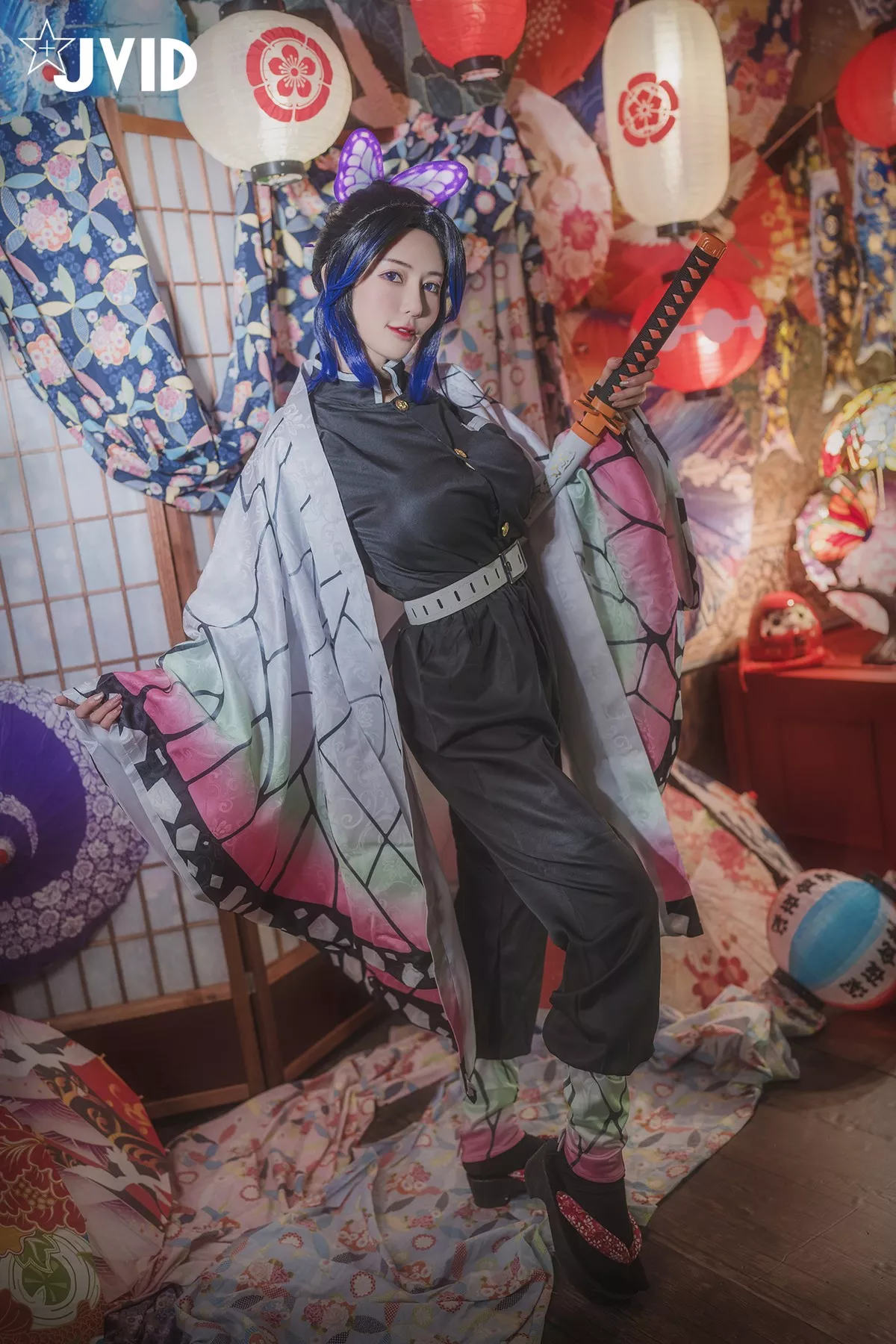 Nobu Shi 胡蝶しのぶ Cosplay 私房 女神 Vicky Kocho cc061 妩媚