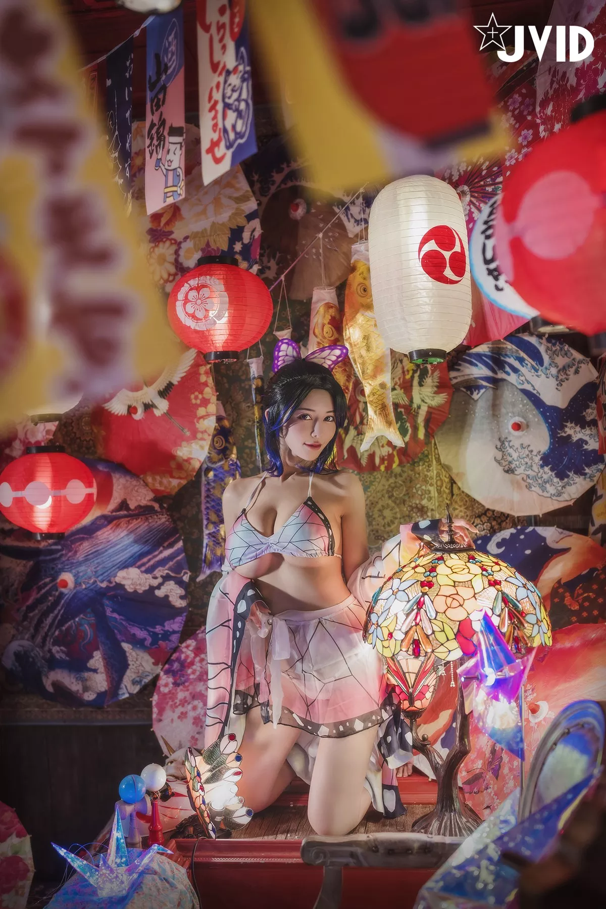 Nobu Shi 胡蝶しのぶ Cosplay 私房 女神 Vicky Kocho cc061 妩媚