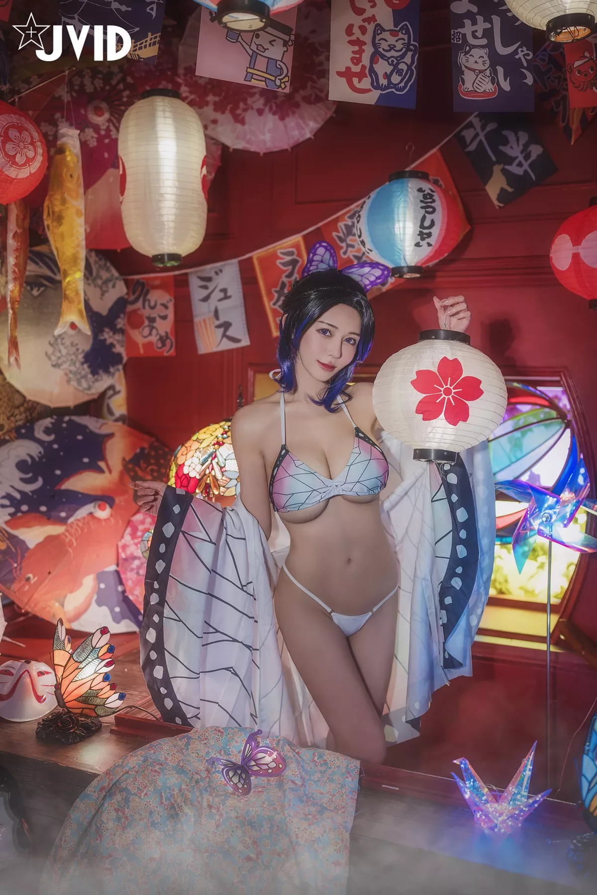 Nobu Shi 胡蝶しのぶ Cosplay 私房 女神 Vicky Kocho cc061 妩媚