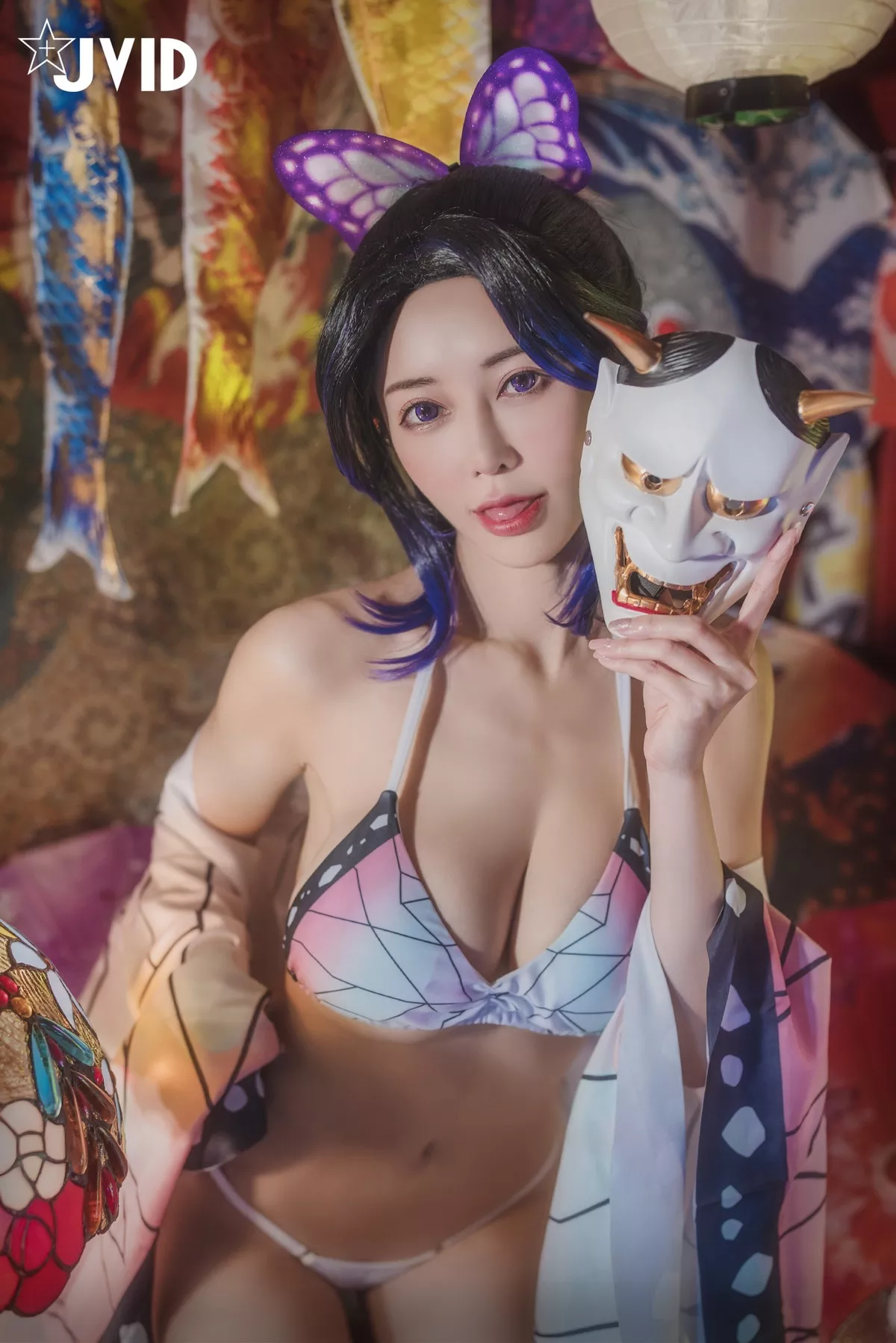 Nobu Shi 胡蝶しのぶ Cosplay 私房 女神 Vicky Kocho cc061 妩媚
