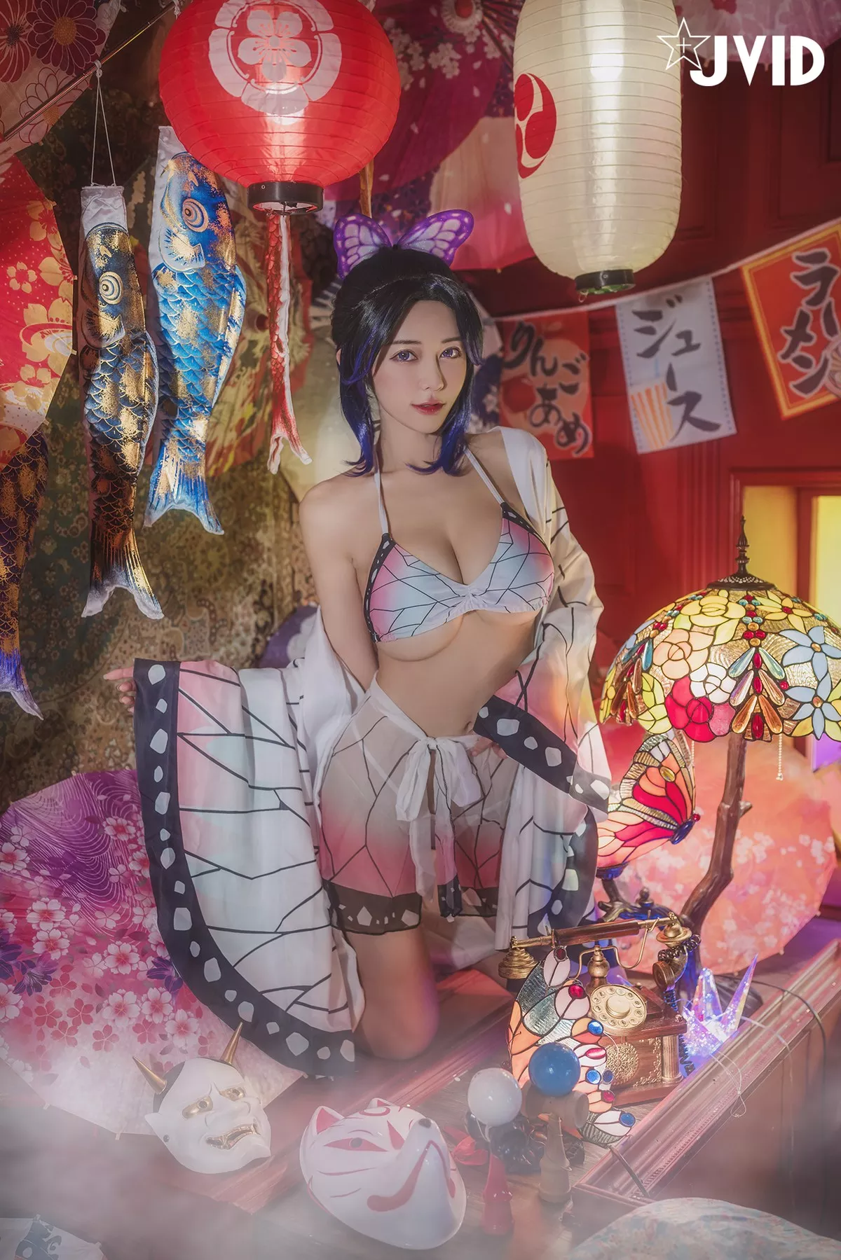 Nobu Shi 胡蝶しのぶ Cosplay 私房 女神 Vicky Kocho cc061 妩媚