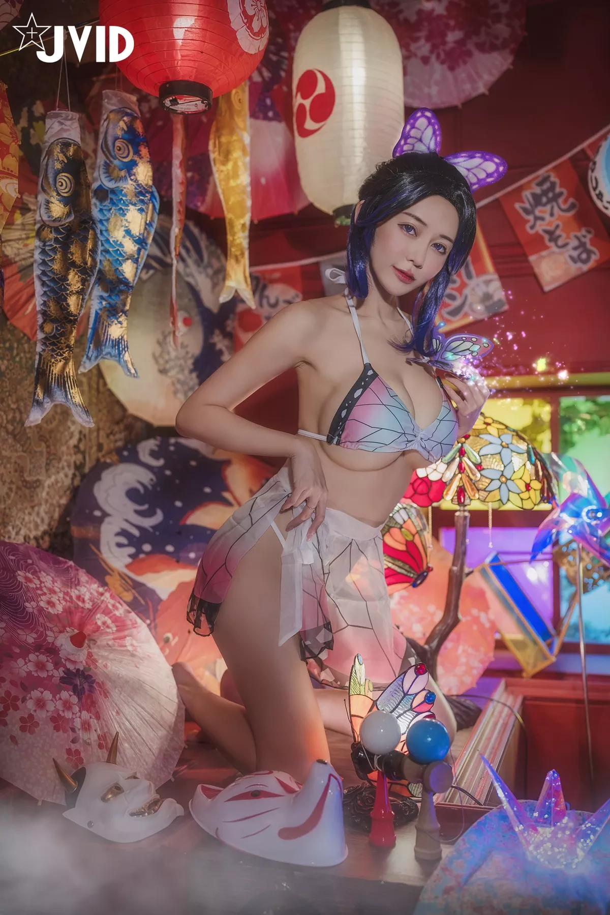 Nobu Shi 胡蝶しのぶ Cosplay 私房 女神 Vicky Kocho cc061 妩媚