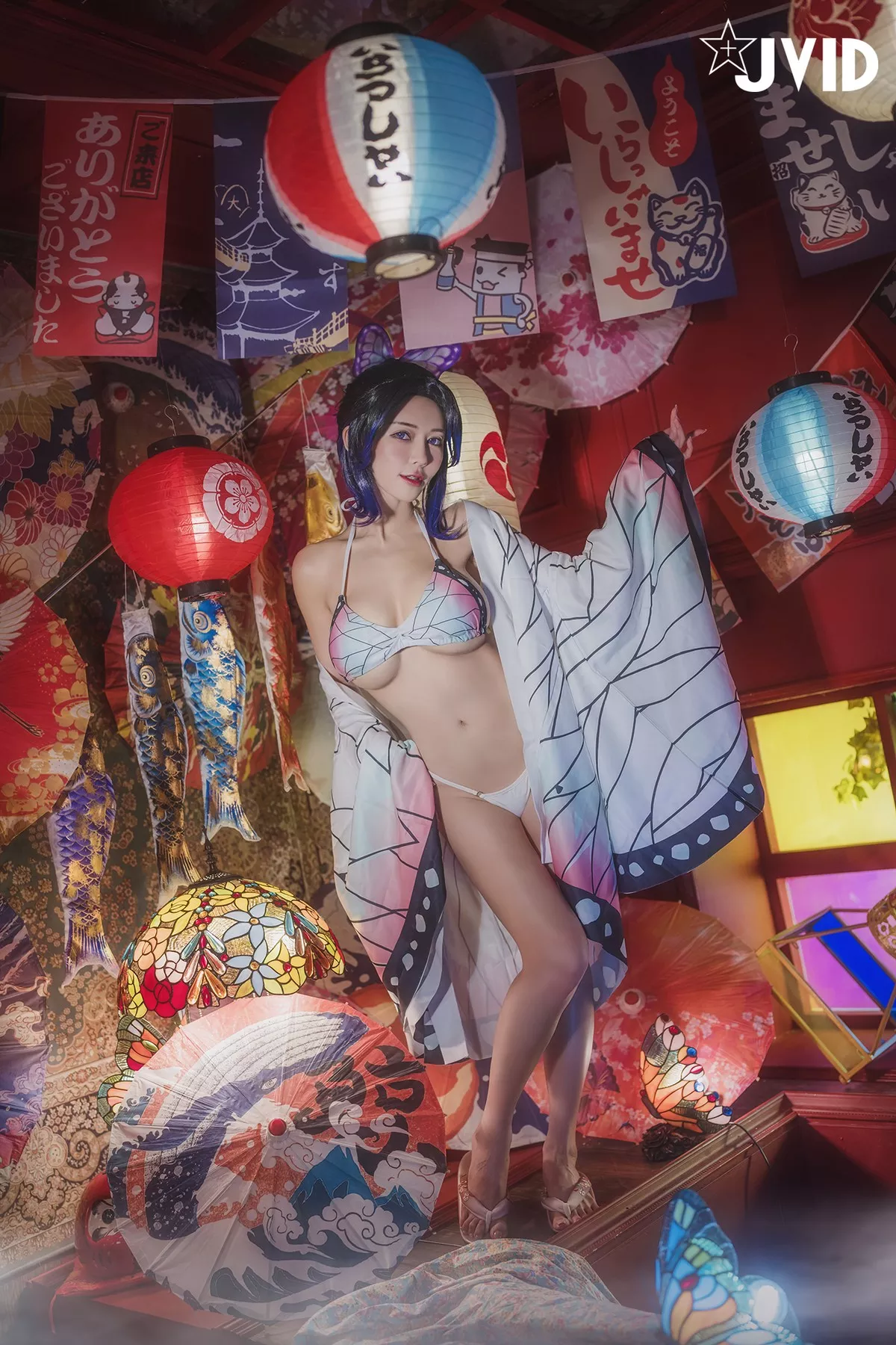 Nobu Shi 胡蝶しのぶ Cosplay 私房 女神 Vicky Kocho cc061 妩媚