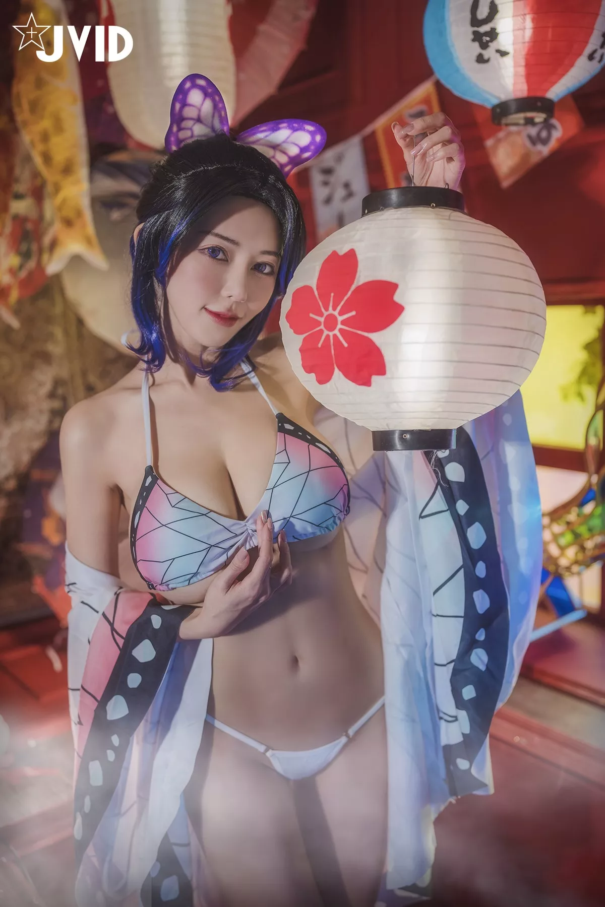 Nobu Shi 胡蝶しのぶ Cosplay 私房 女神 Vicky Kocho cc061 妩媚