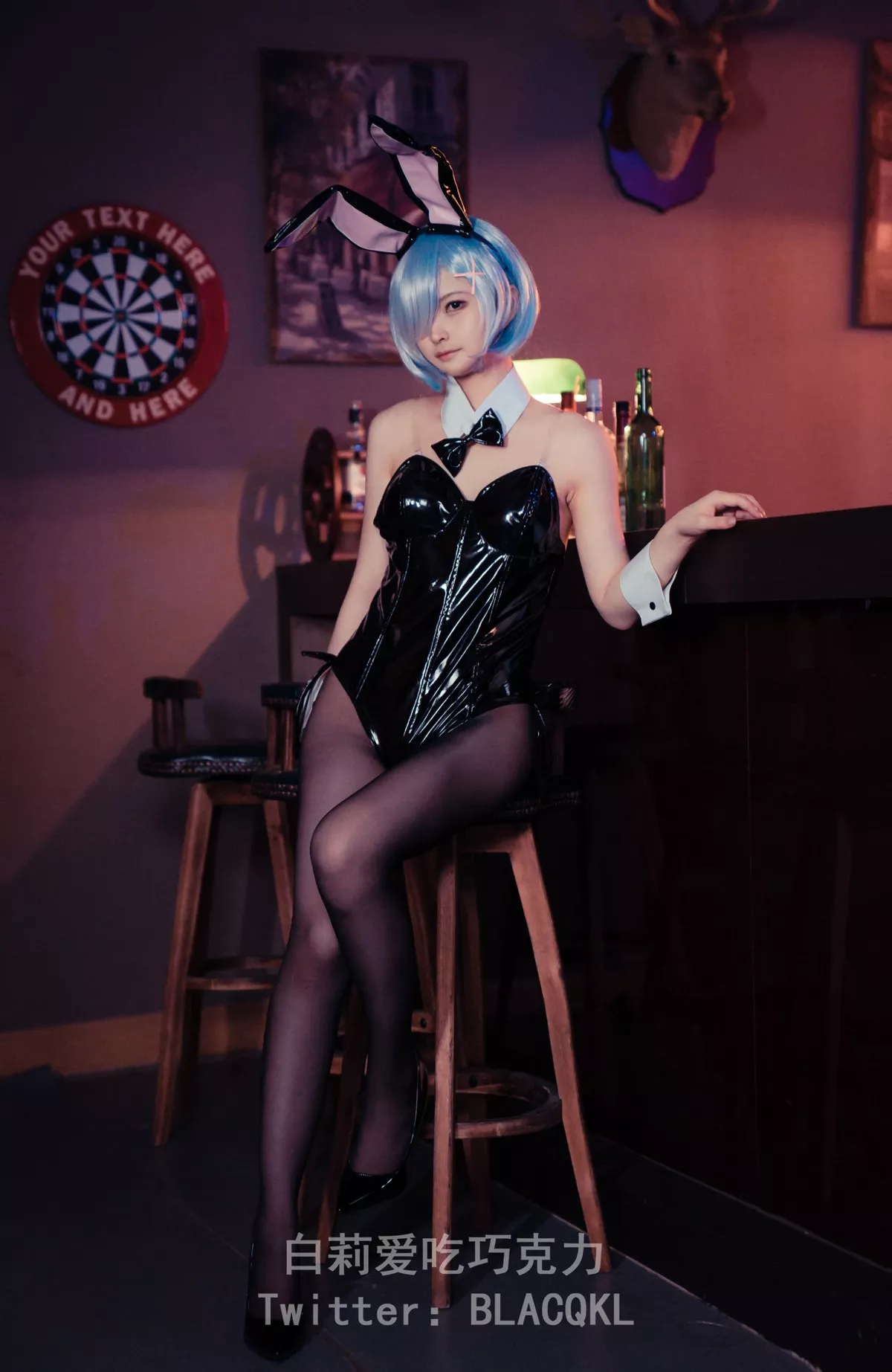 白莉爱吃巧克力 福报 兔女郎 Cosplay 尤物 蕾姆