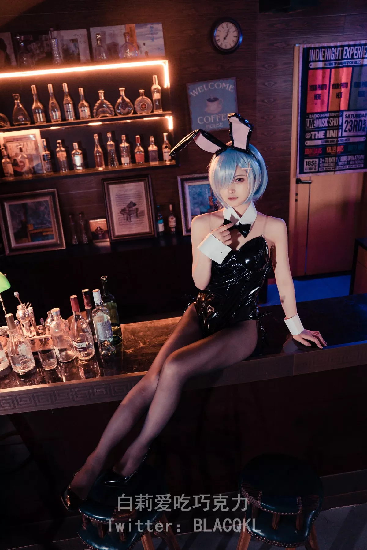 白莉爱吃巧克力 福报 兔女郎 Cosplay 尤物 蕾姆