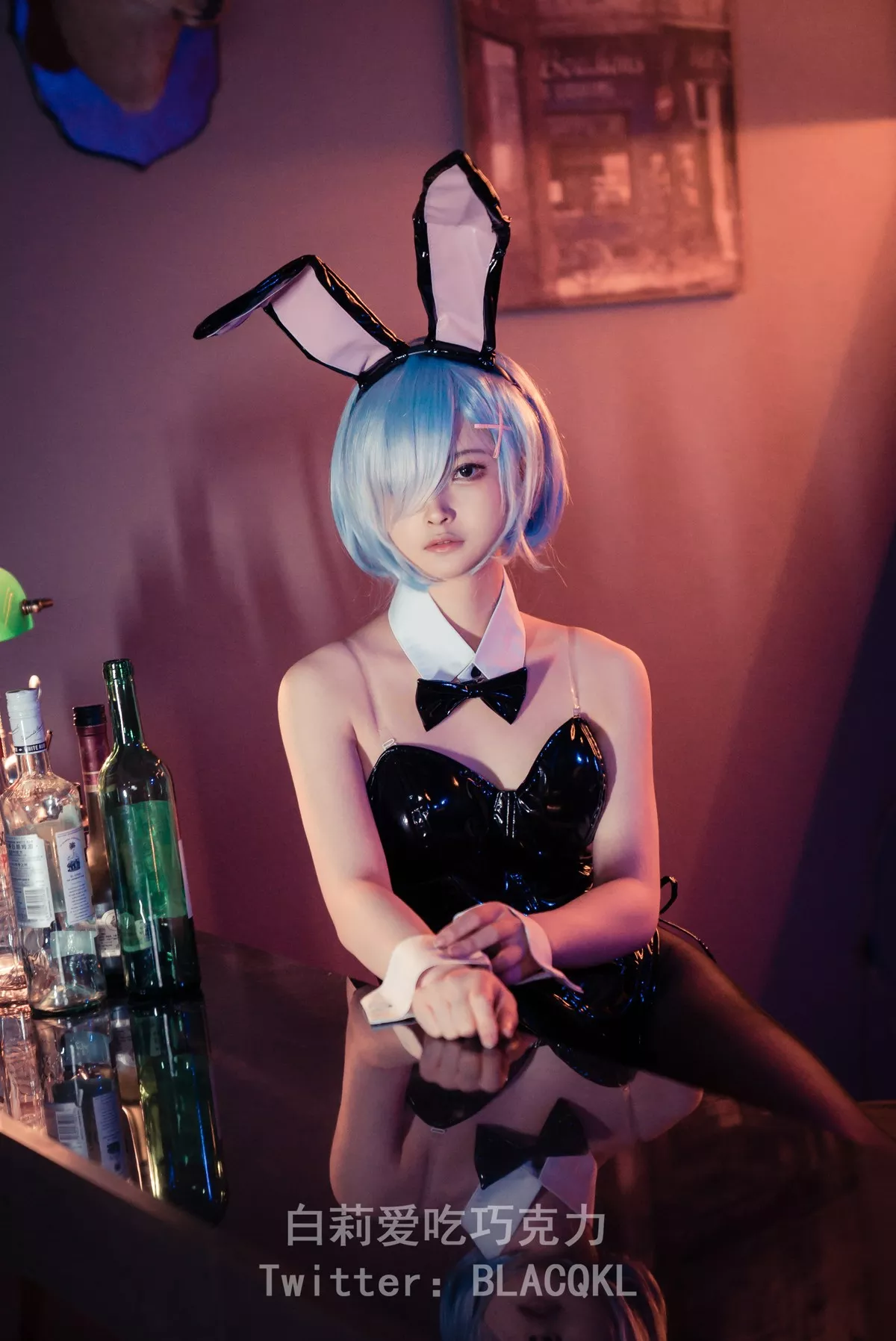 白莉爱吃巧克力 福报 兔女郎 Cosplay 尤物 蕾姆