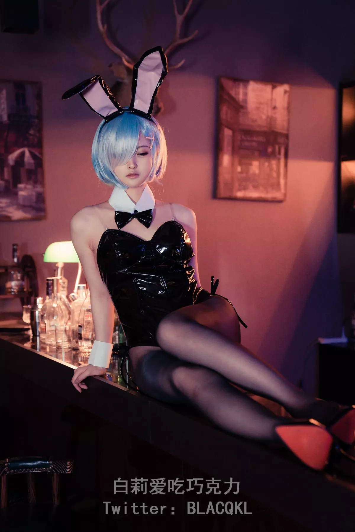 白莉爱吃巧克力 福报 兔女郎 Cosplay 尤物 蕾姆