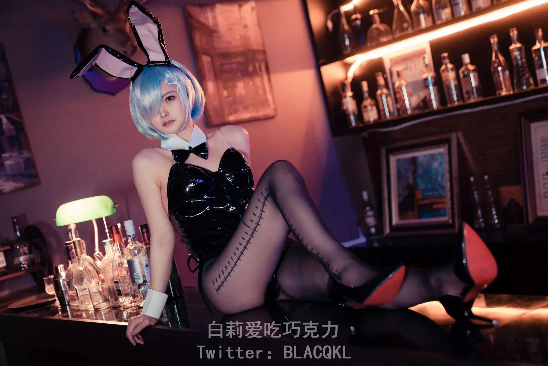 白莉爱吃巧克力 福报 兔女郎 Cosplay 尤物 蕾姆