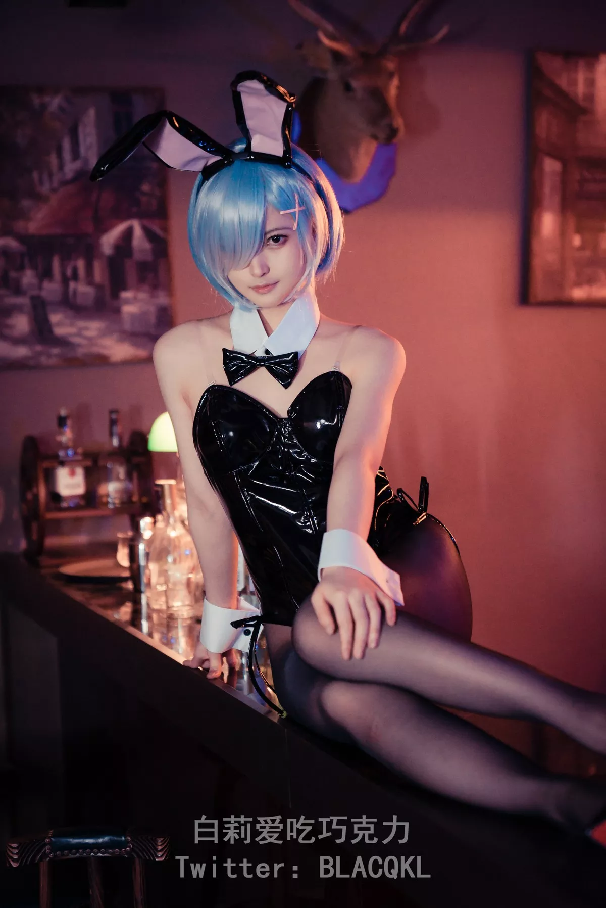 白莉爱吃巧克力 福报 兔女郎 Cosplay 尤物 蕾姆