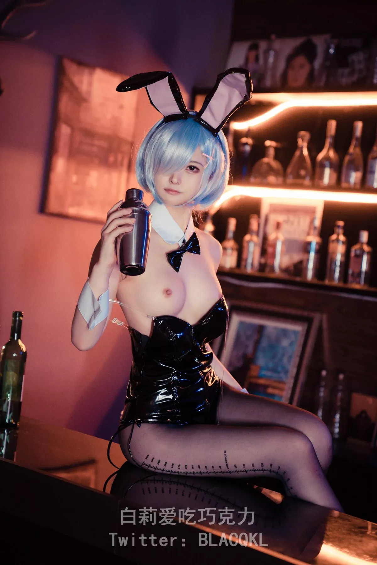 白莉爱吃巧克力 福报 兔女郎 Cosplay 尤物 蕾姆