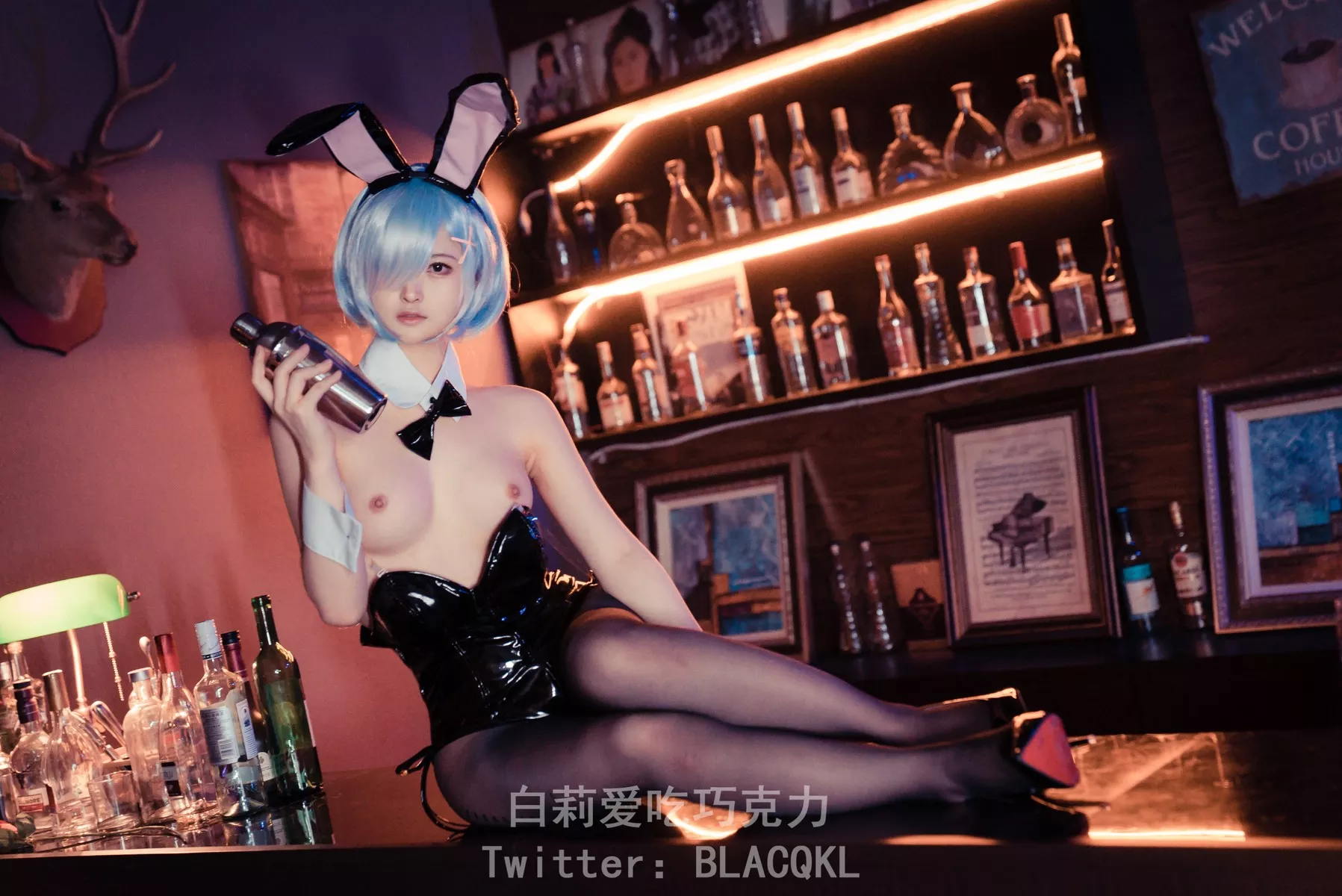 白莉爱吃巧克力 福报 兔女郎 Cosplay 尤物 蕾姆
